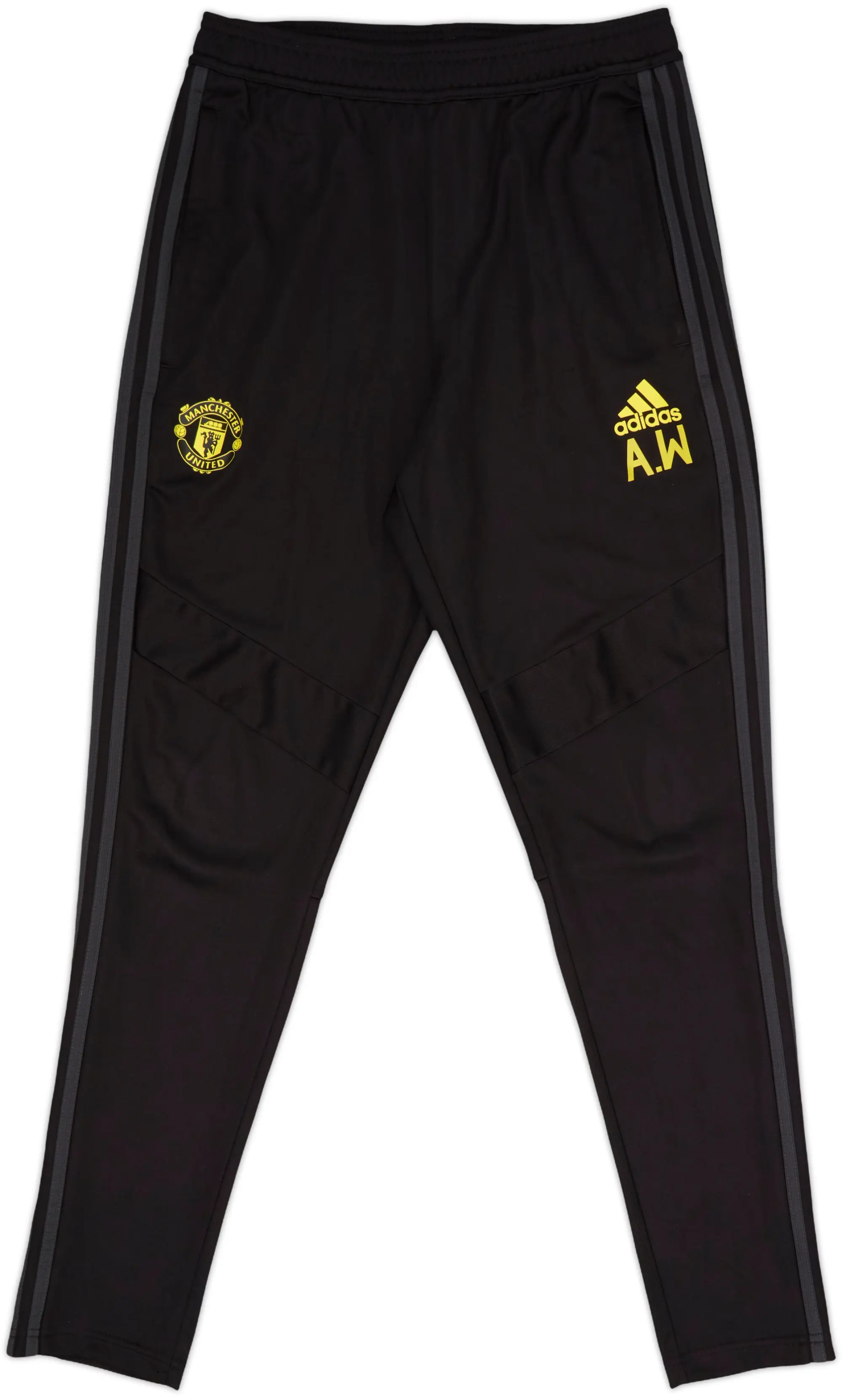 2019-20 Manchester United Staff Issue adidas Track Pants/Bottoms AW - 8/10 - (M)