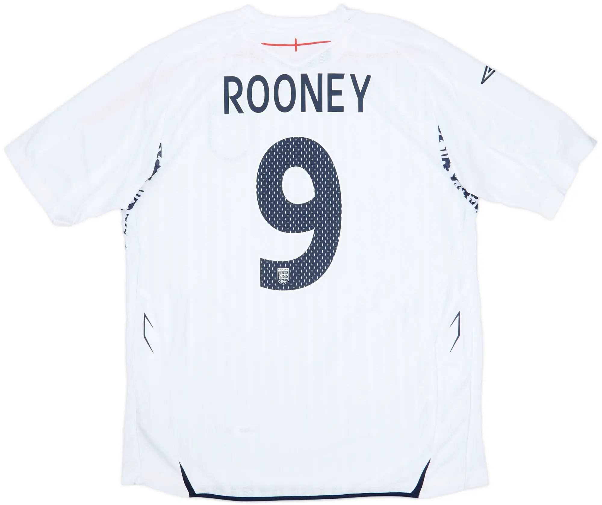 2007-09 England Home Shirt Rooney #9 (XL)