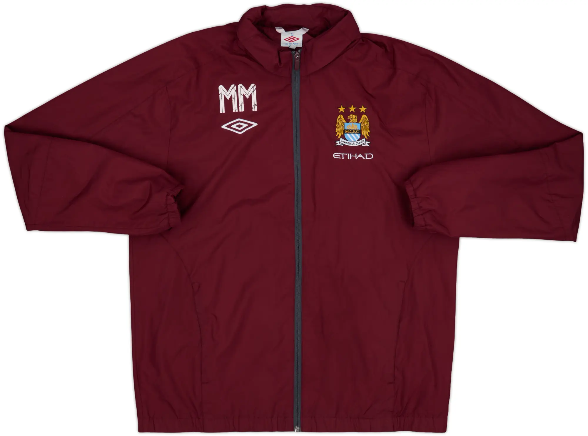 2012-13 Manchester City Umbro Staff Issue Hooded Rain Jacket MM - 6/10 - (L)