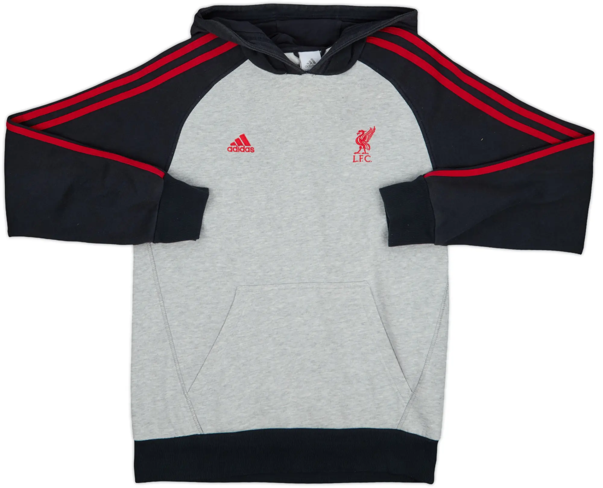 2011-12 Liverpool adidas Hooded Sweat Top - 8/10 - (S)