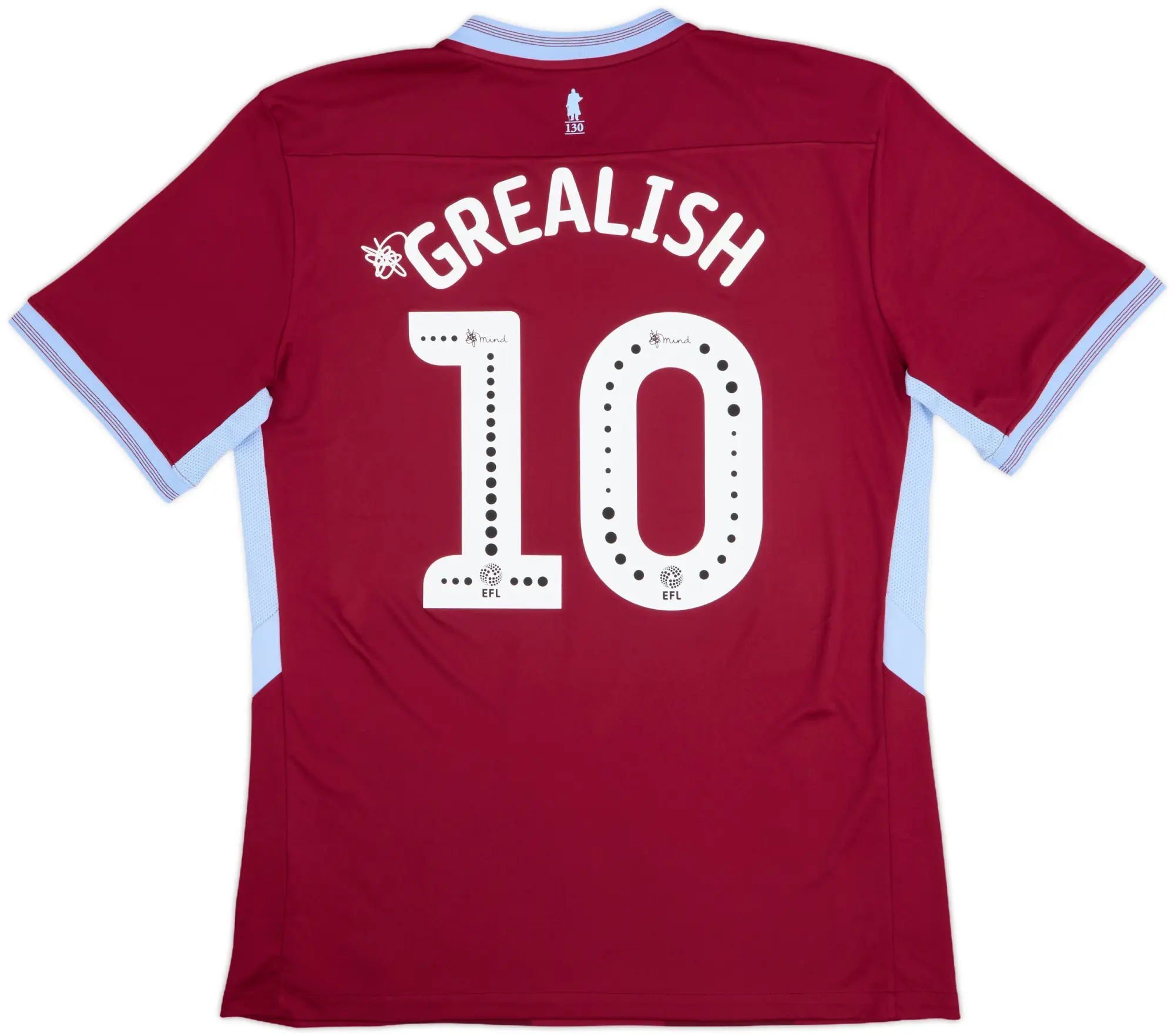 2018-19 Aston Villa Home Shirt Grealish #10 - 10/10 - (L)