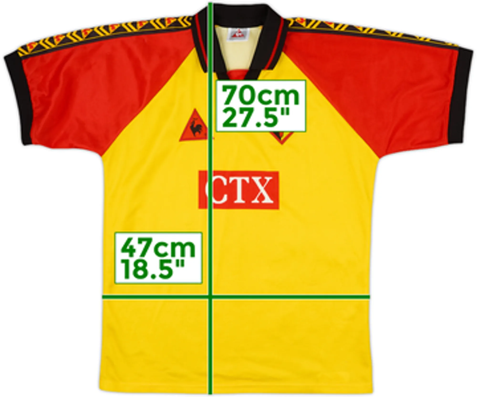 LeCoqSportif Watford Mens SS Home Shirt 1998/99