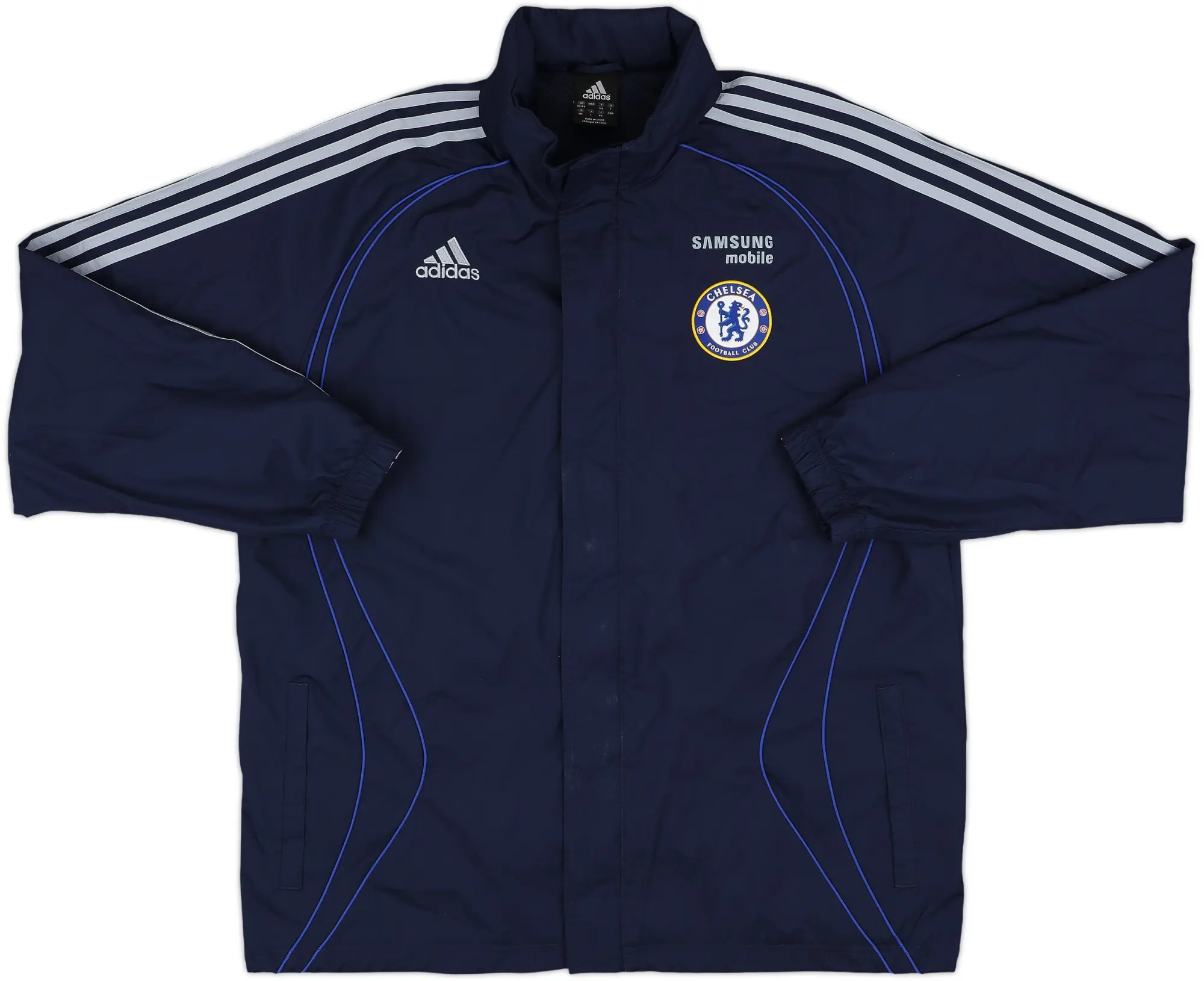 2006-07 Chelsea adidas Hooded Rain Jacket - 7/10 - (L)