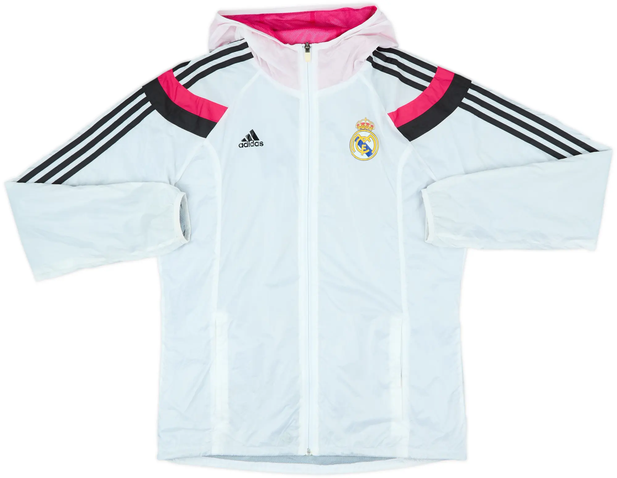 2014-15 Real Madrid adidas Hooded Track Jacket - 8/10 - (M)