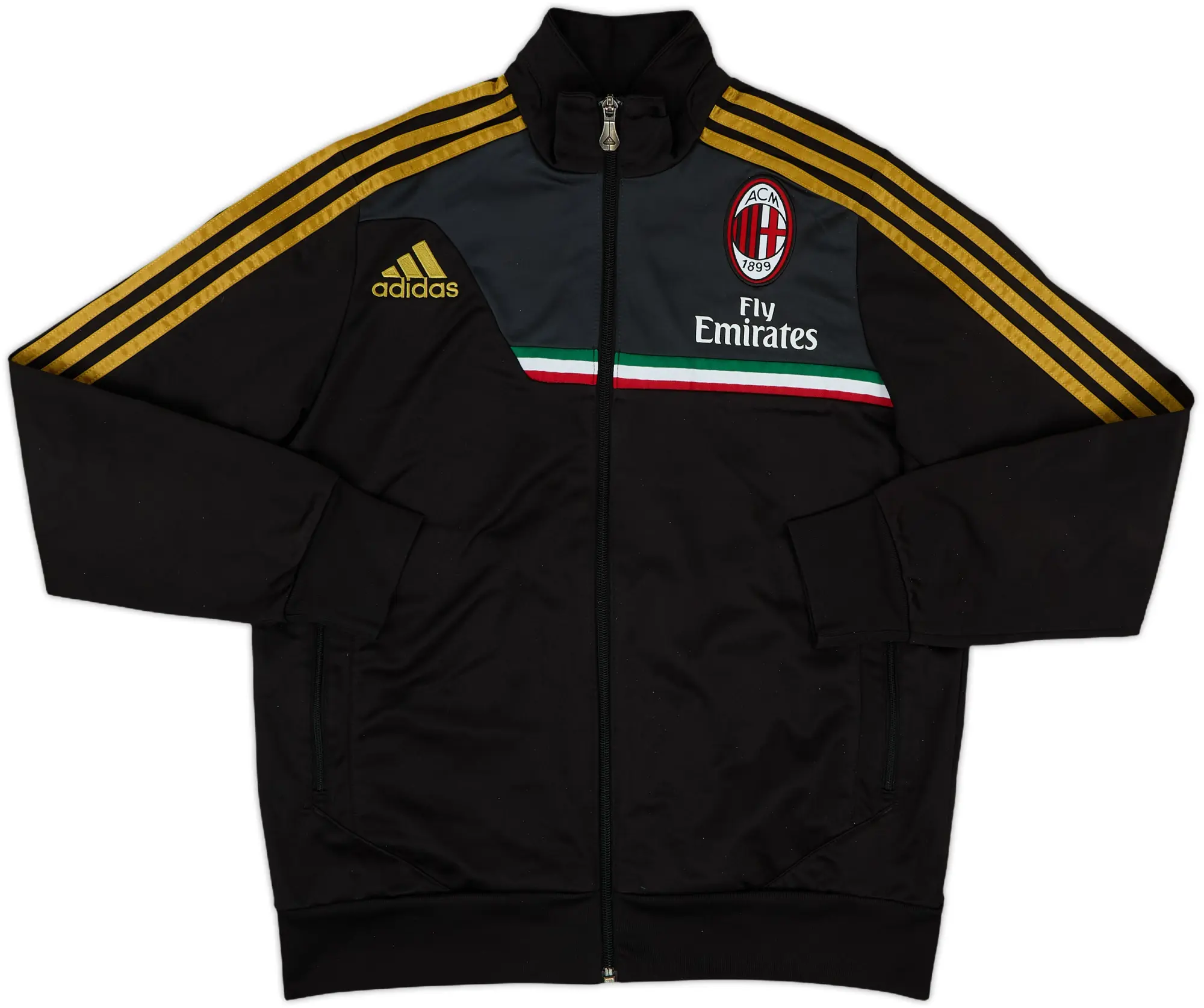 2012-13 AC Milan adidas Track Jacket - 8/10 - (L.Boys)