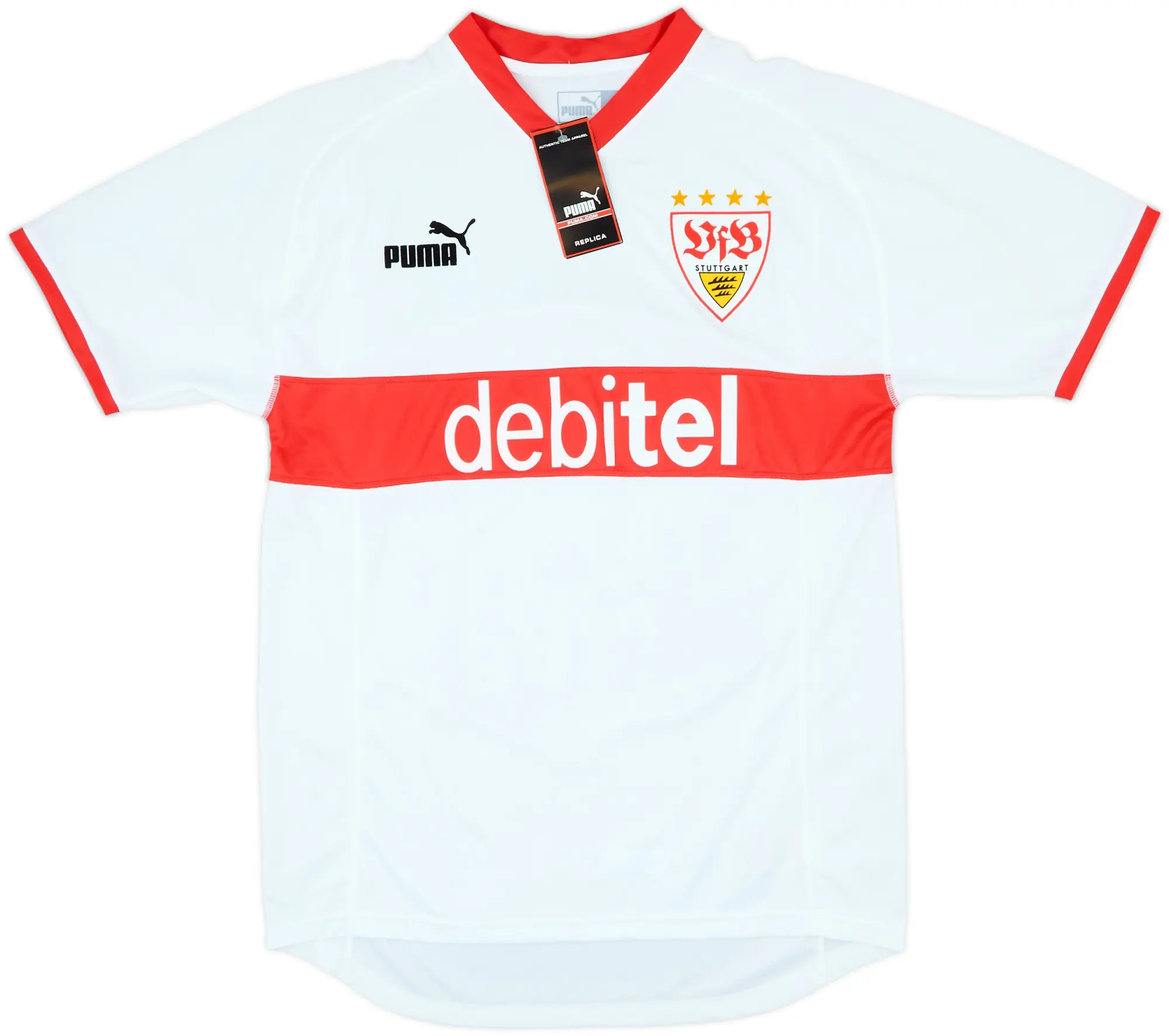 Puma Stuttgart Mens SS Home Shirt 2003/04