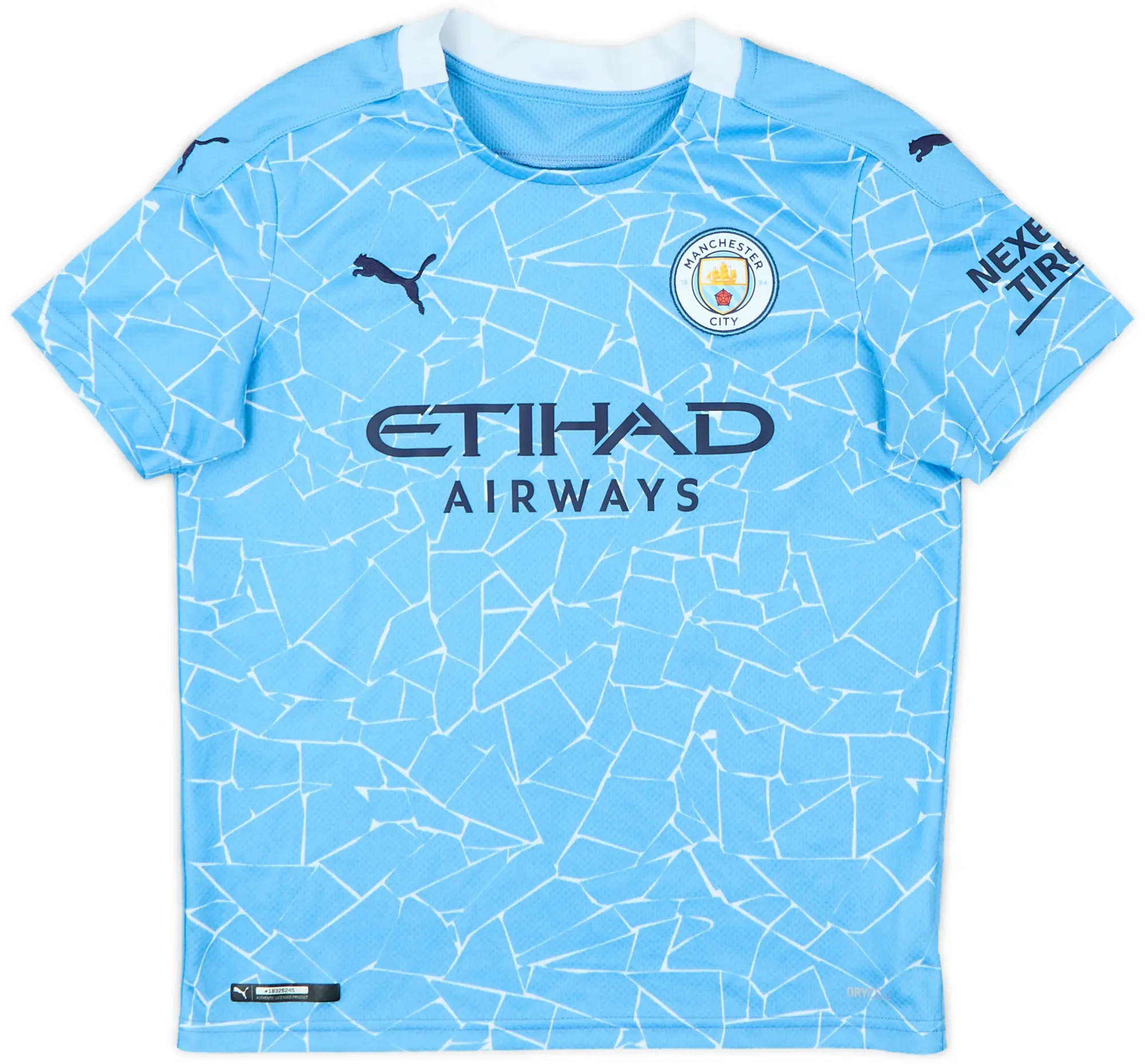 Nike Manchester City Boys SS Home Shirt 2020/21