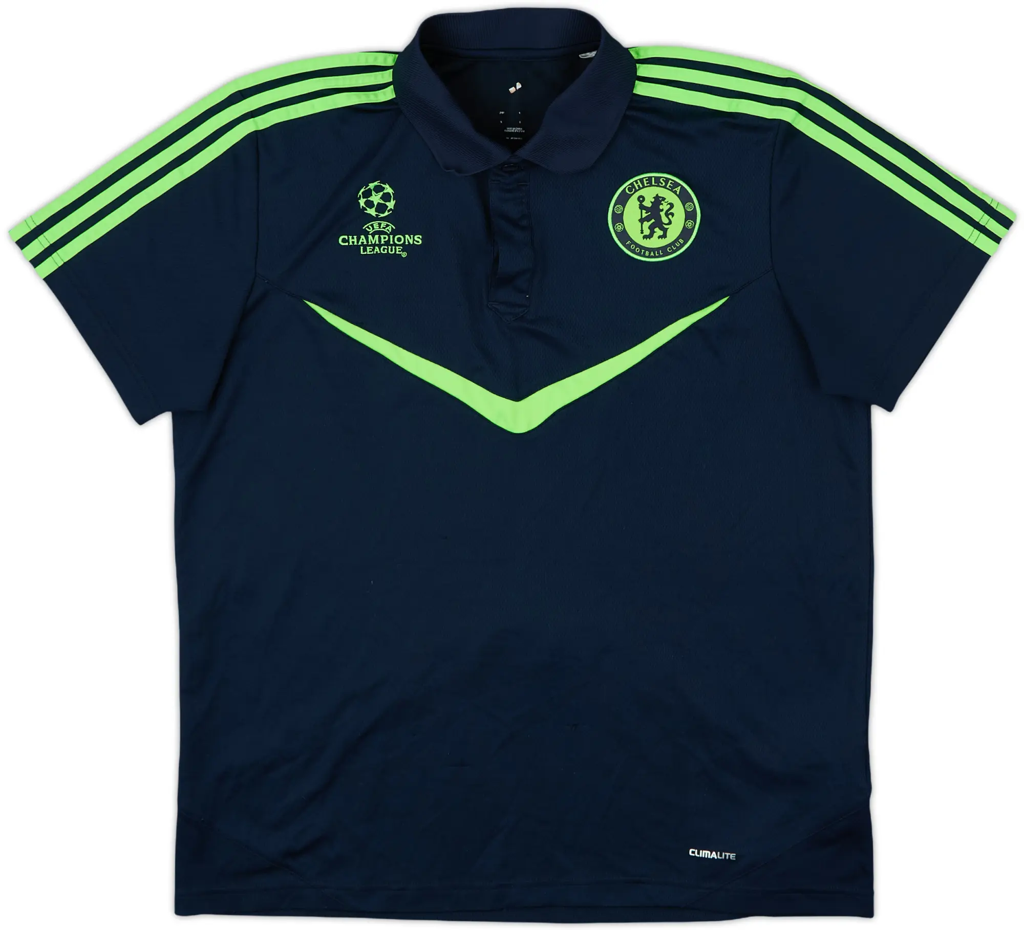 2010-11 Chelsea adidas CL Polo Shirt - 8/10 - (L)