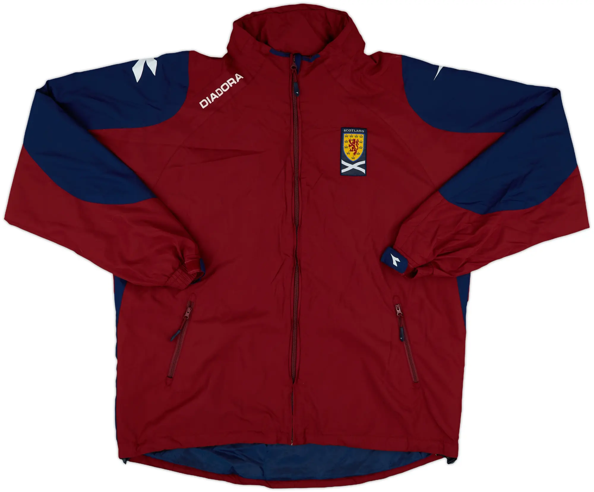 2005-06 Scotland Diadora Hooded Rain Jacket - 8/10 - (XL)