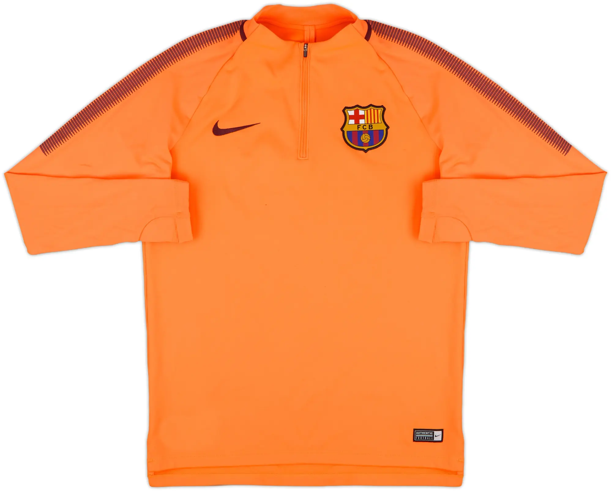 2017-18 Barcelona Nike 1/4 Zip Training Top - 7/10 - (M)