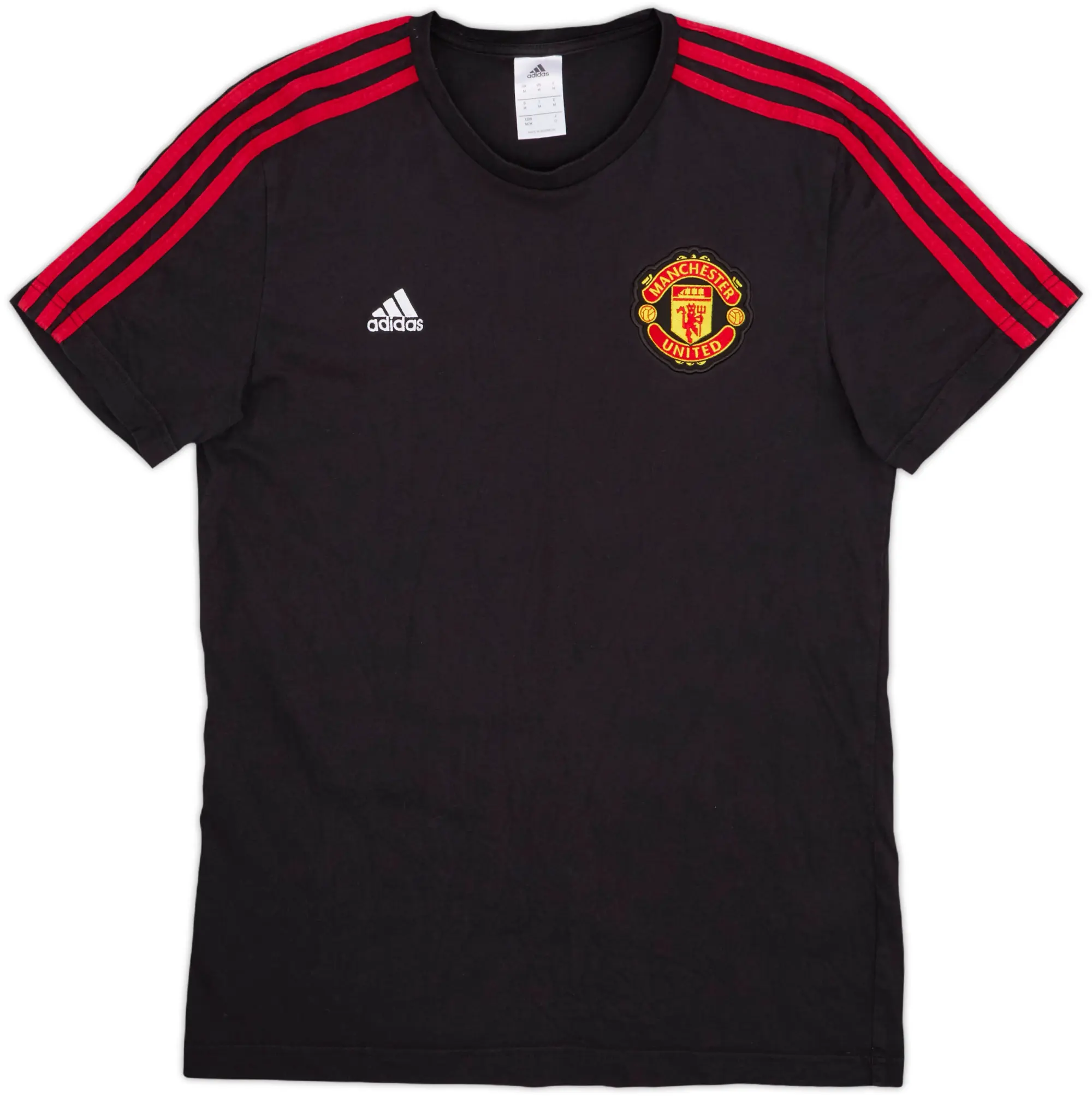 2017-18 Manchester United adidas Cotton Tee - 8/10 - (M)