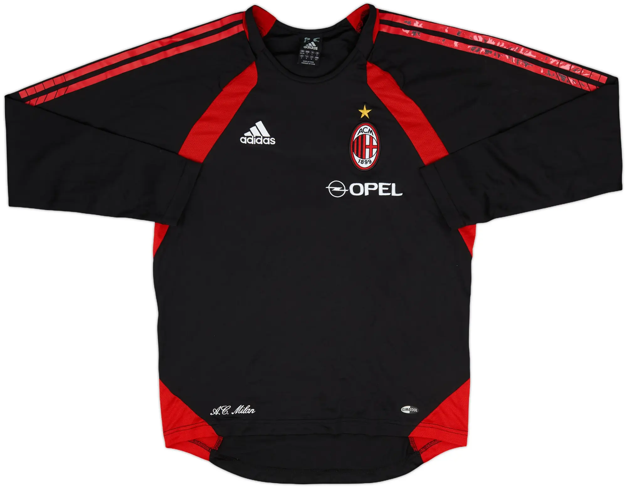 2006-07 AC Milan adidas Training L/S Shirt - 6/10 - (S)