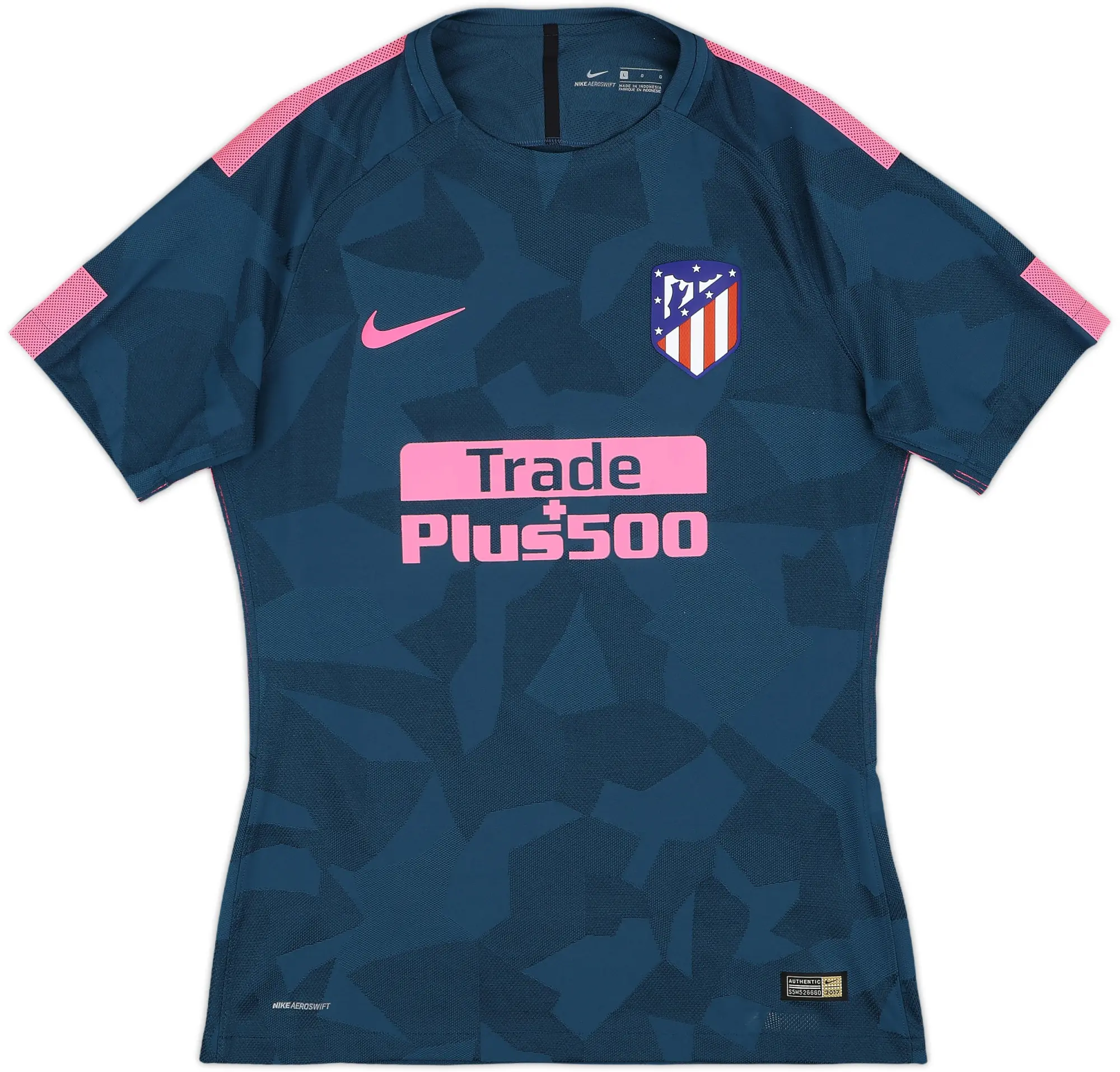 2017-18 Atletico Madrid Player Issue Third Shirt - 9/10 - (L)