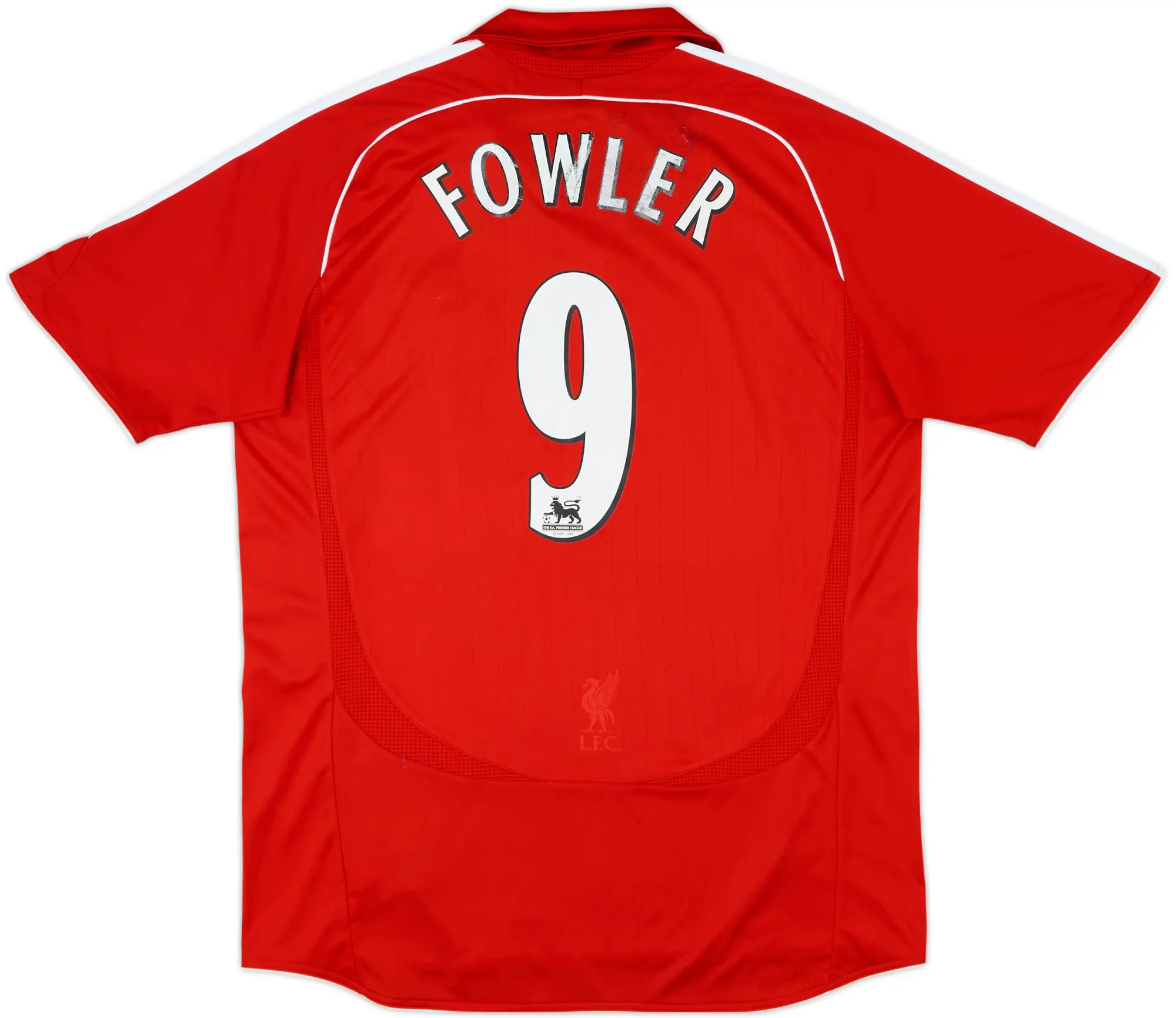 2006-08 Liverpool Home Shirt Fowler #9 - 5/10 - (L)