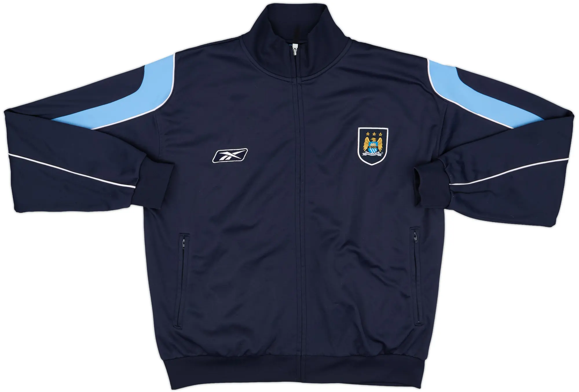 2004-06 Manchester City Reebok Track Jacket - 8/10 - (XXL)