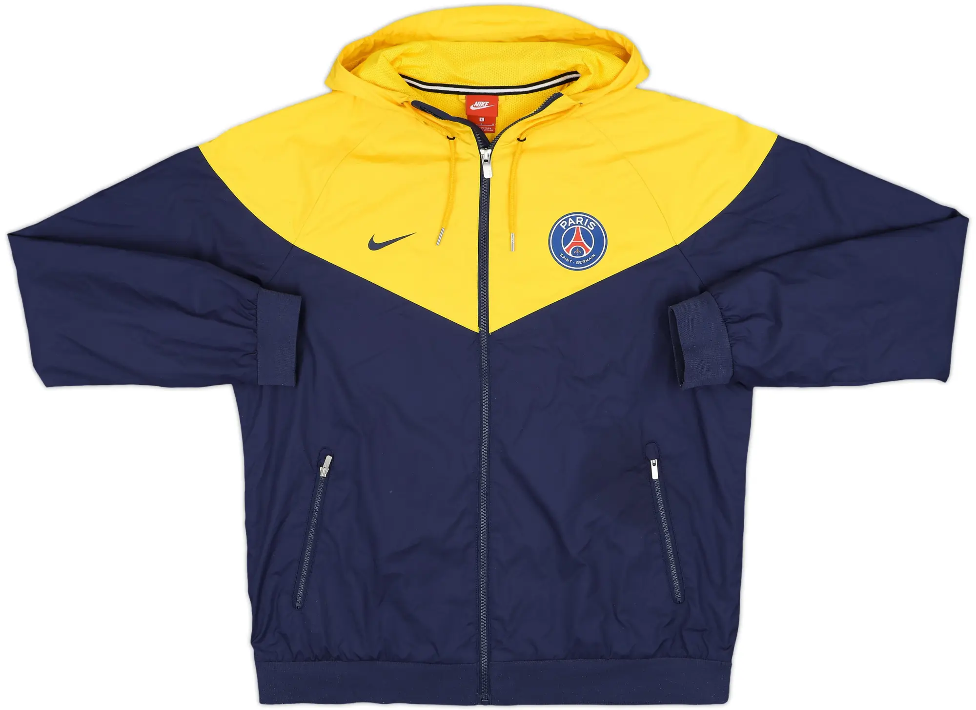 2017-18 Paris Saint-Germain Nike Hooded Track Jacket - 8/10 - (L)