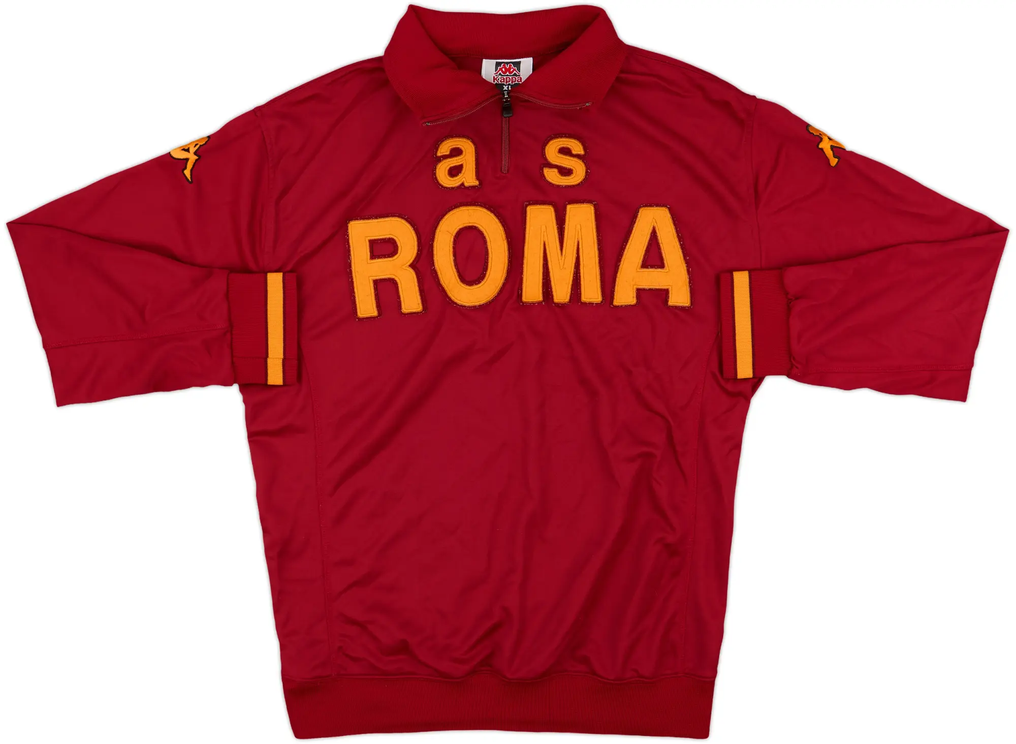 2009-10 Roma Kappa 1/4 Zip Drill Top - 8/10 - (XL)