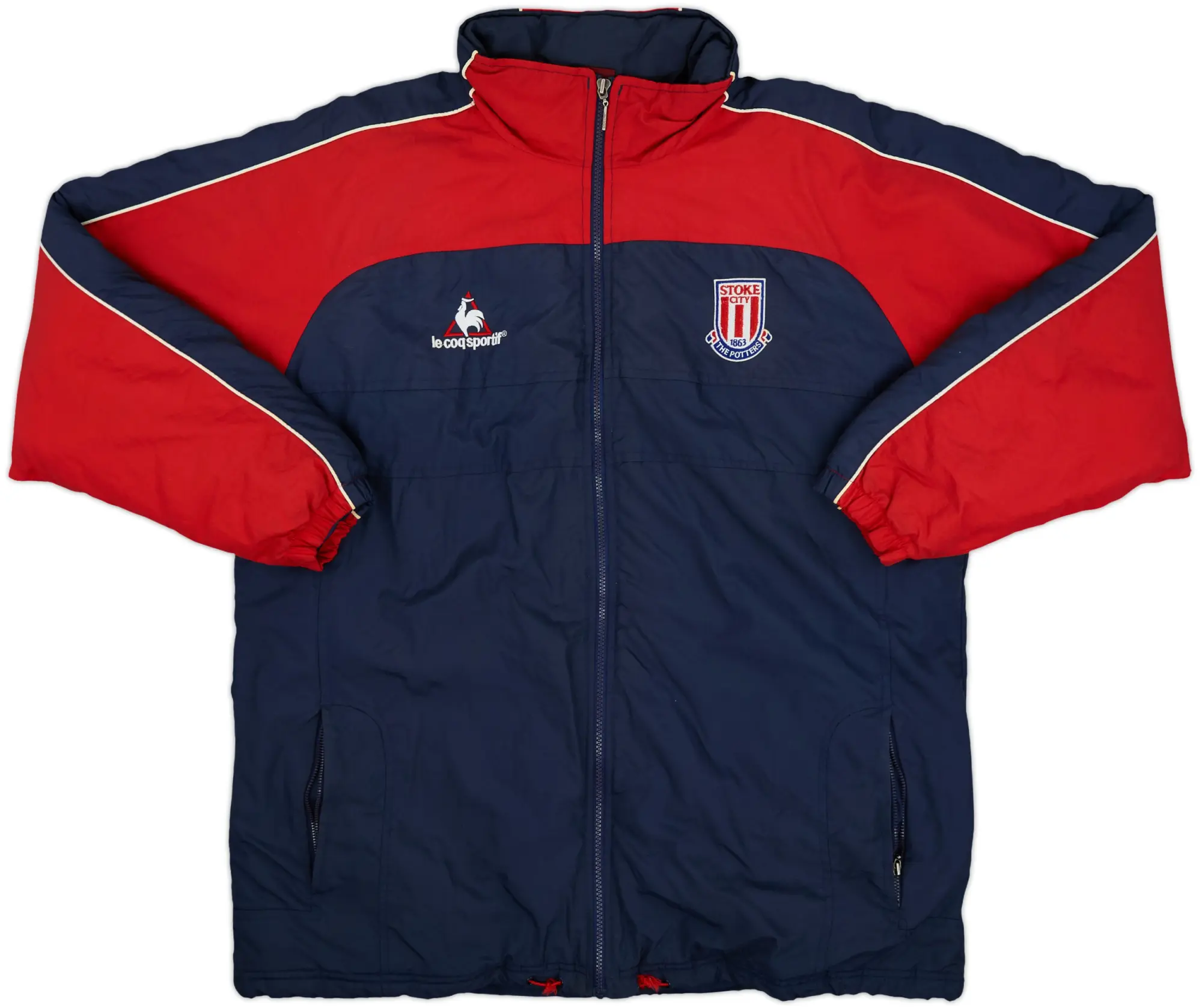 2002-03 Stoke City Le Coq Sportif Padded Bench Coat - 7/10 - (M)