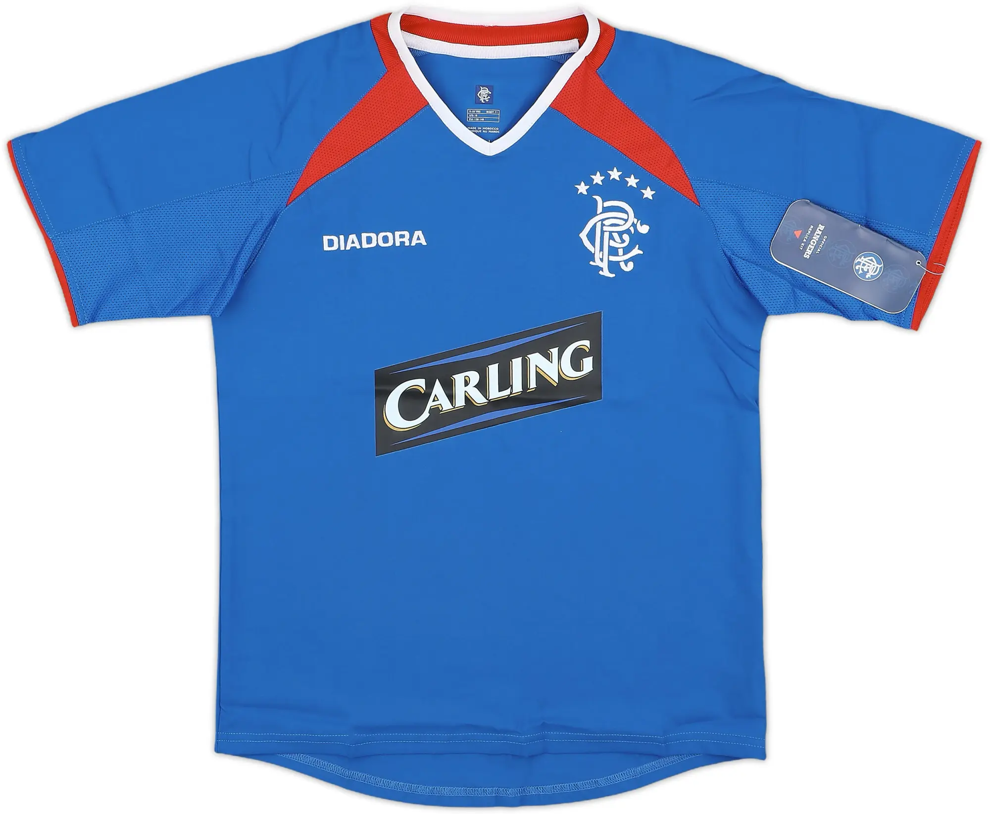 Diadora Rangers Boys SS Home Shirt 2003/05