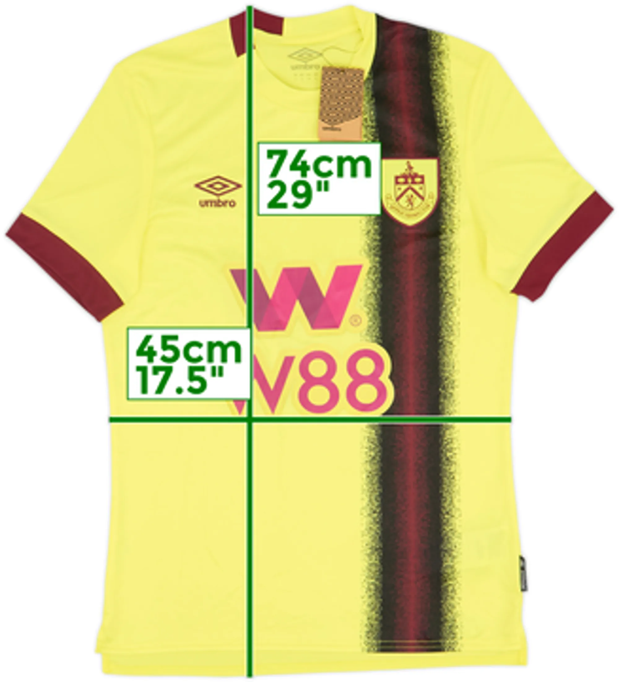 Umbro Burnley Mens SS Away Shirt 2023/24