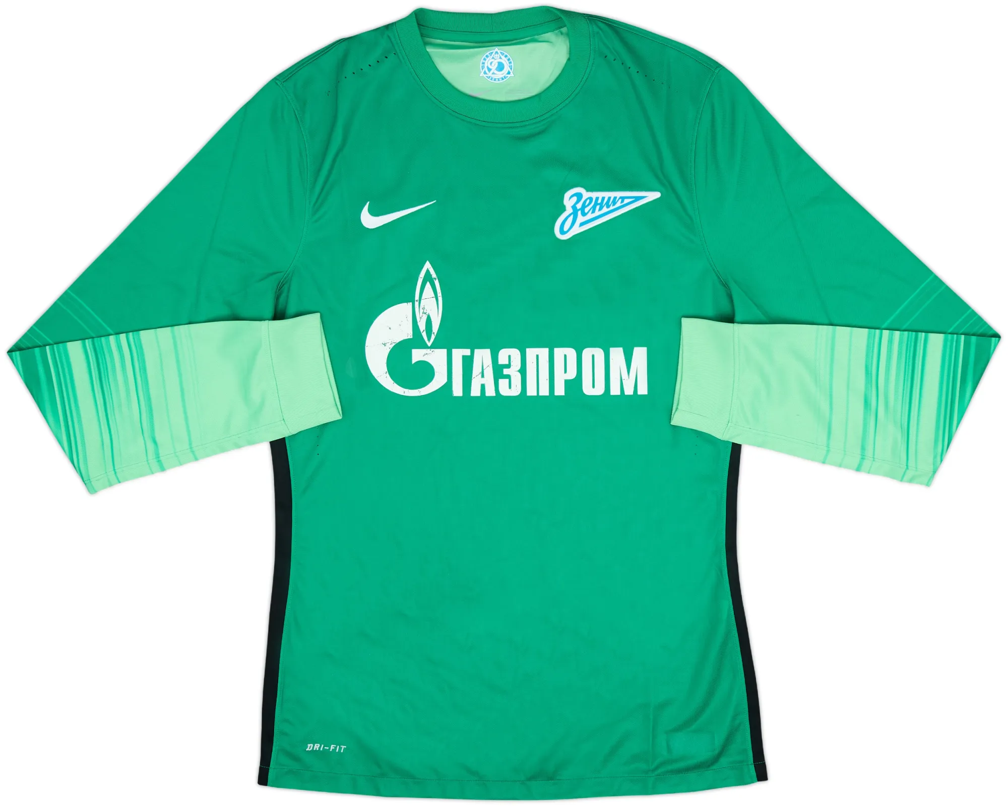 Nike Zenit Saint Petersburg Mens LS Goalkeeper Player Issue Home Shirt 2015/16