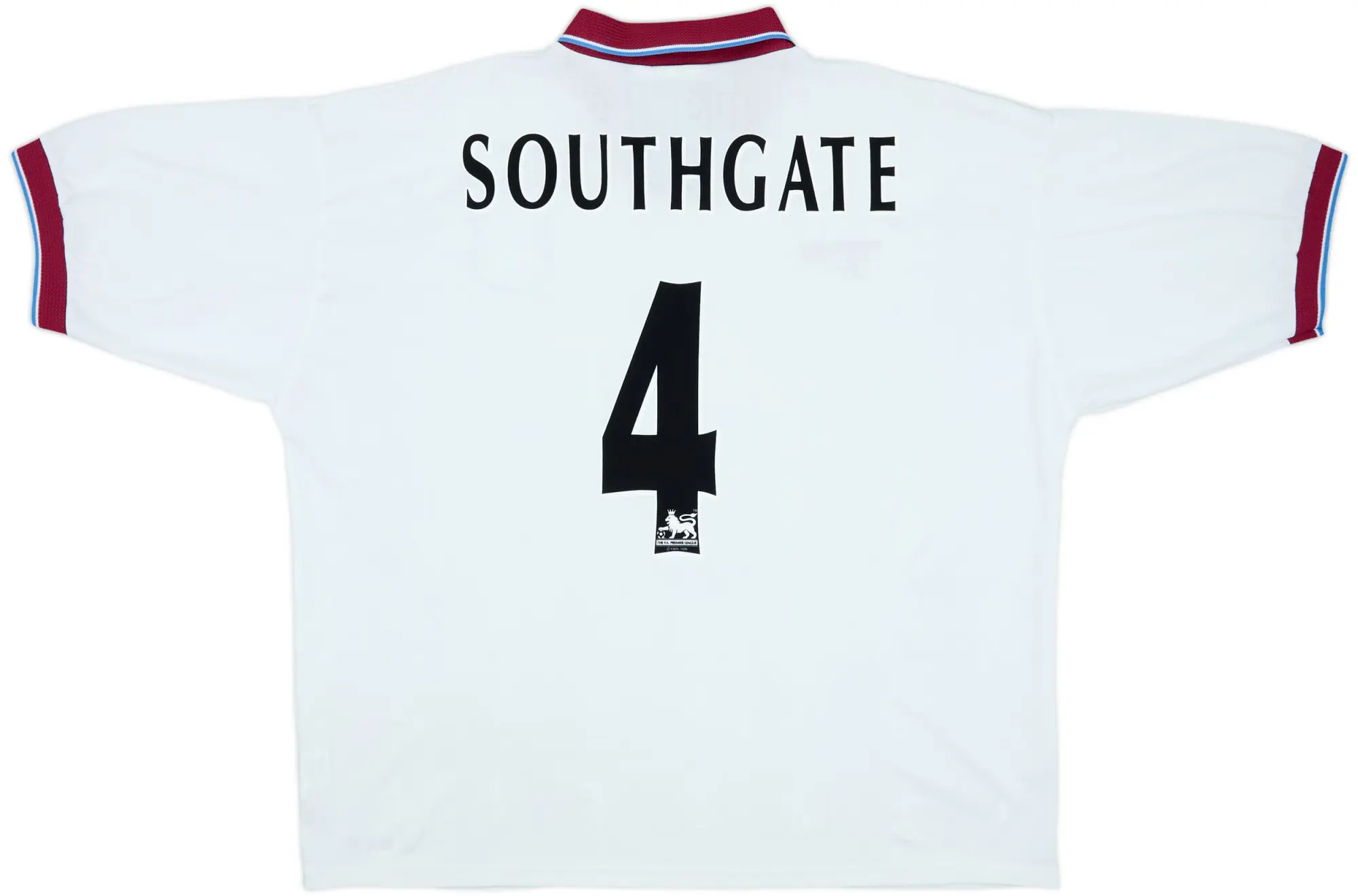 1996-98 Aston Villa Away Shirt Southgate #4 - 8/10 - (XXL)