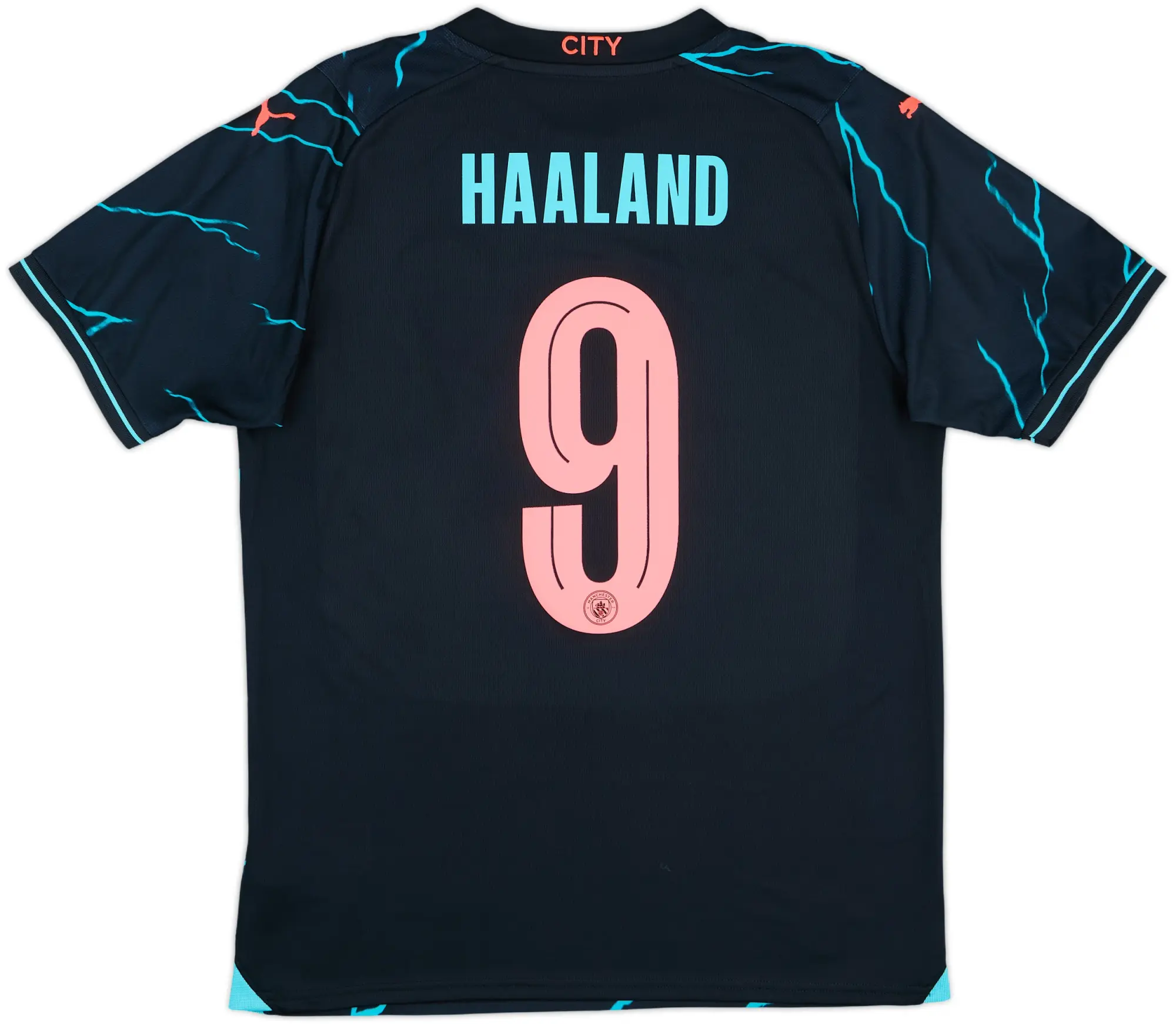 2023-24 Manchester City Third Shirt Haaland #9 - 10/10 - (M)