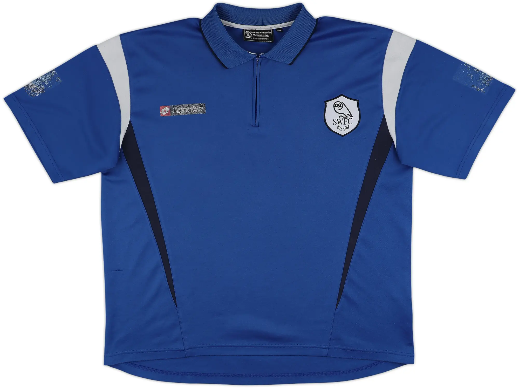 2007-09 Sheffield Wednesday Lotto 1/4 Zip Polo Shirt - 5/10 - (XXL)