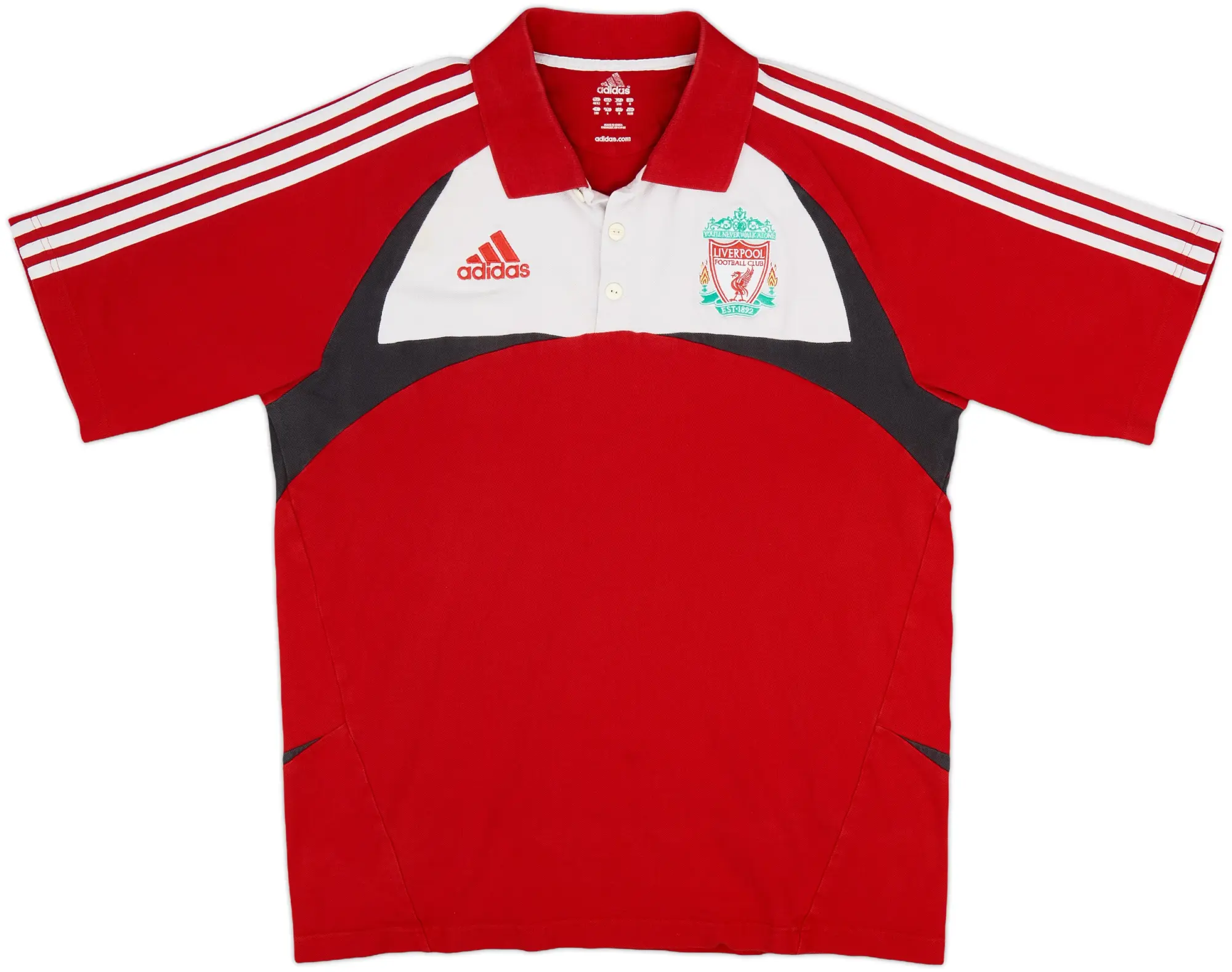 2007-08 Liverpool adidas Polo Shirt - 5/10 - (M/L)