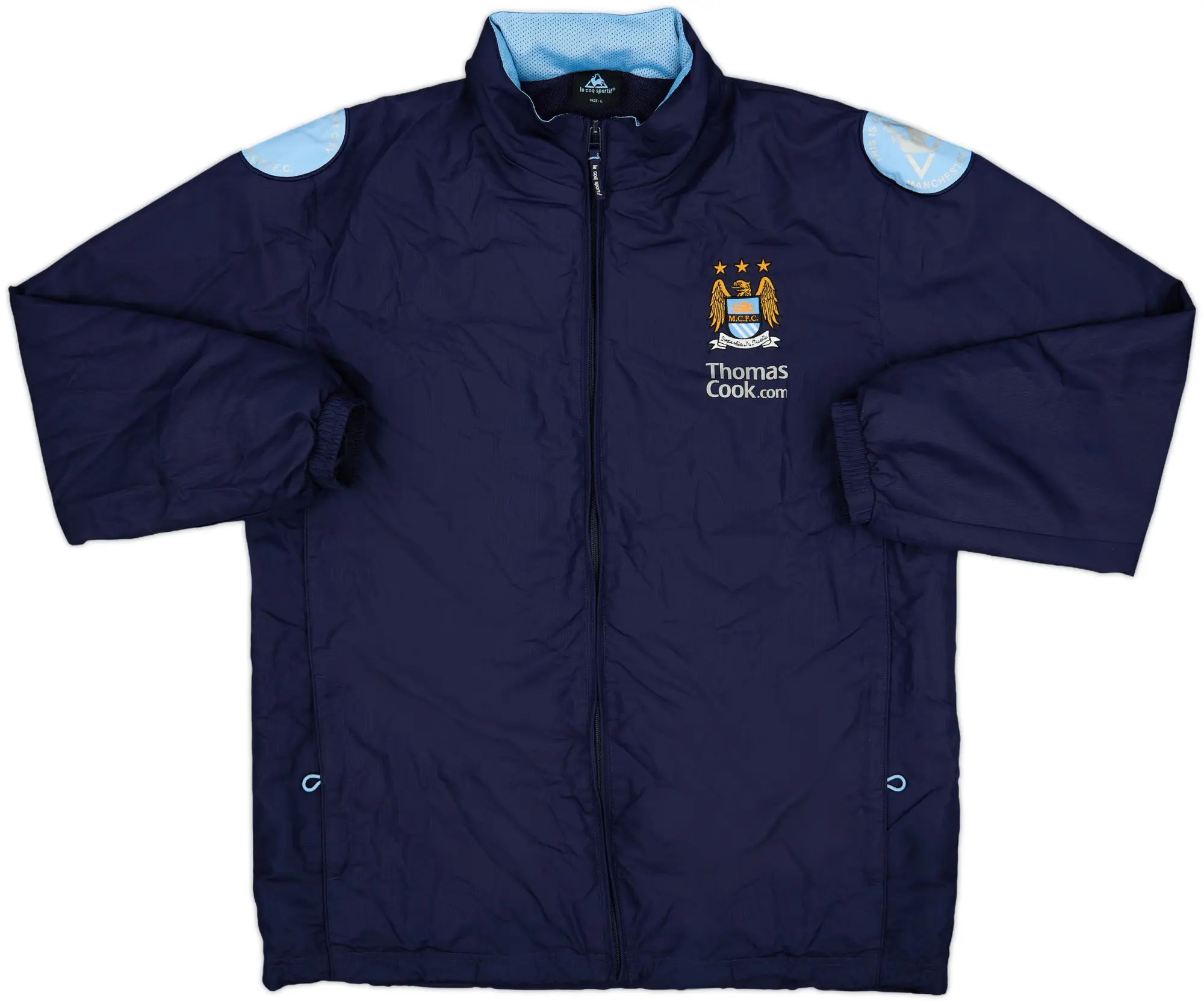 2007-09 Manchester City Le Coq Sportif Hooded Rain Jacket - 10/10 - (L)