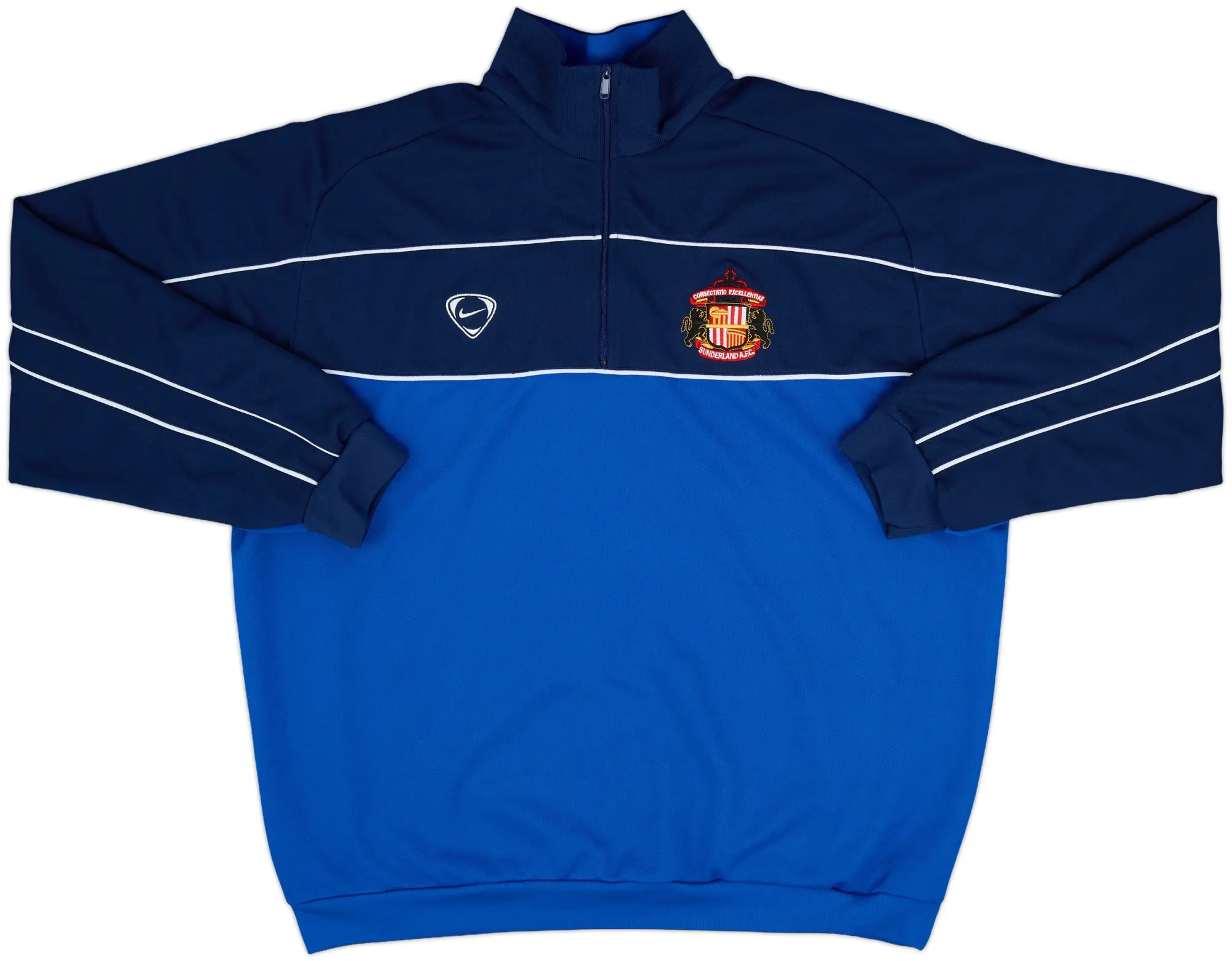 2001-02 Sunderland Nike 1/4 Zip Drill Top - 9/10 - (XL)