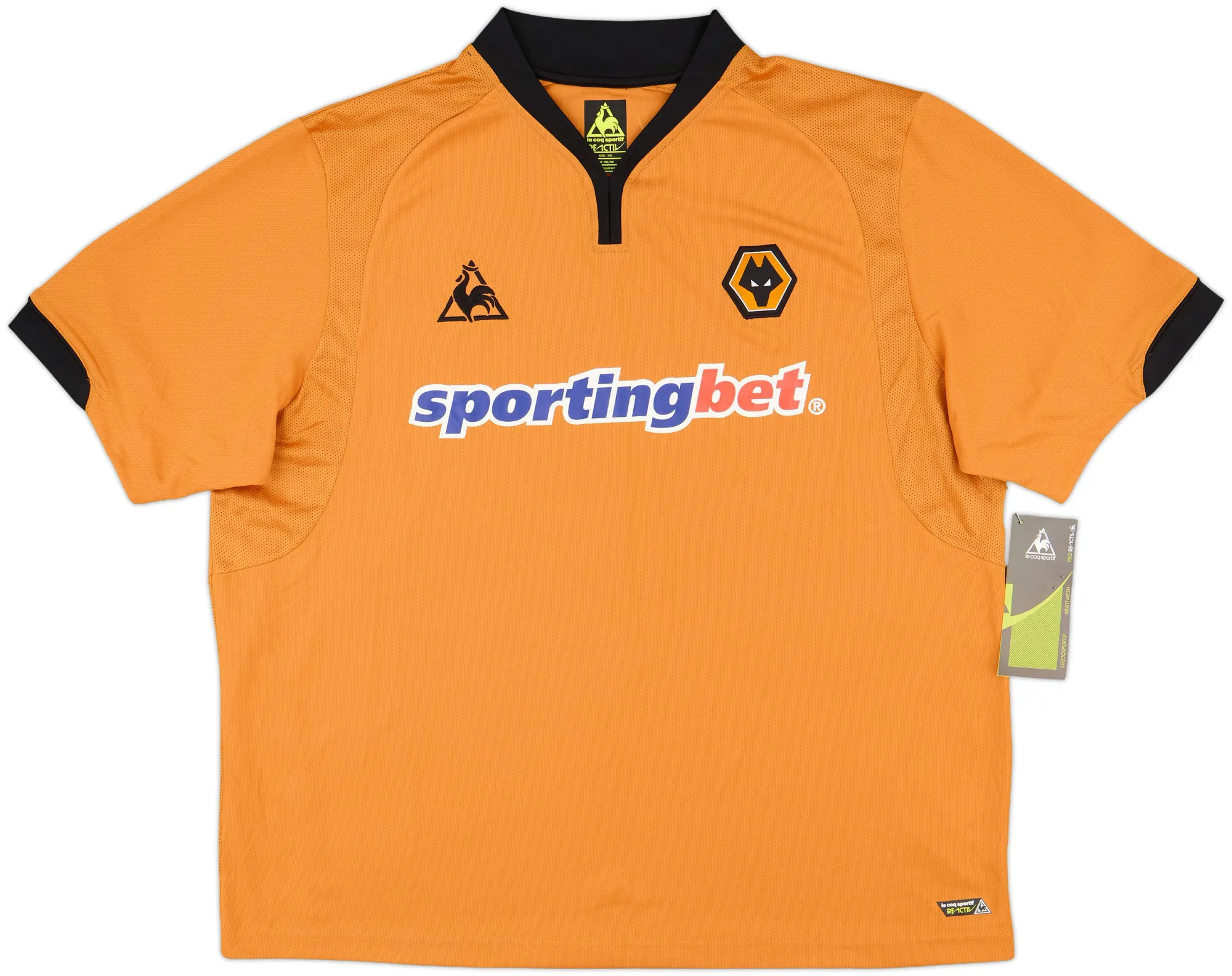 LeCoqSportif Wolverhampton Wanderers Mens SS Home Shirt 2009/10