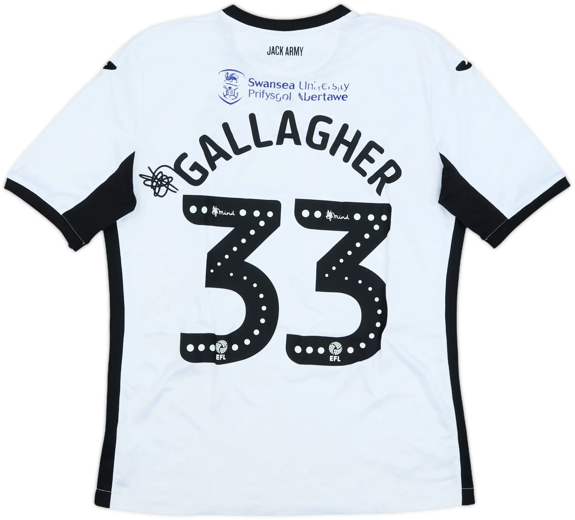 2019-20 Swansea Home Shirt Gallagher #33 - 6/10 - (S)