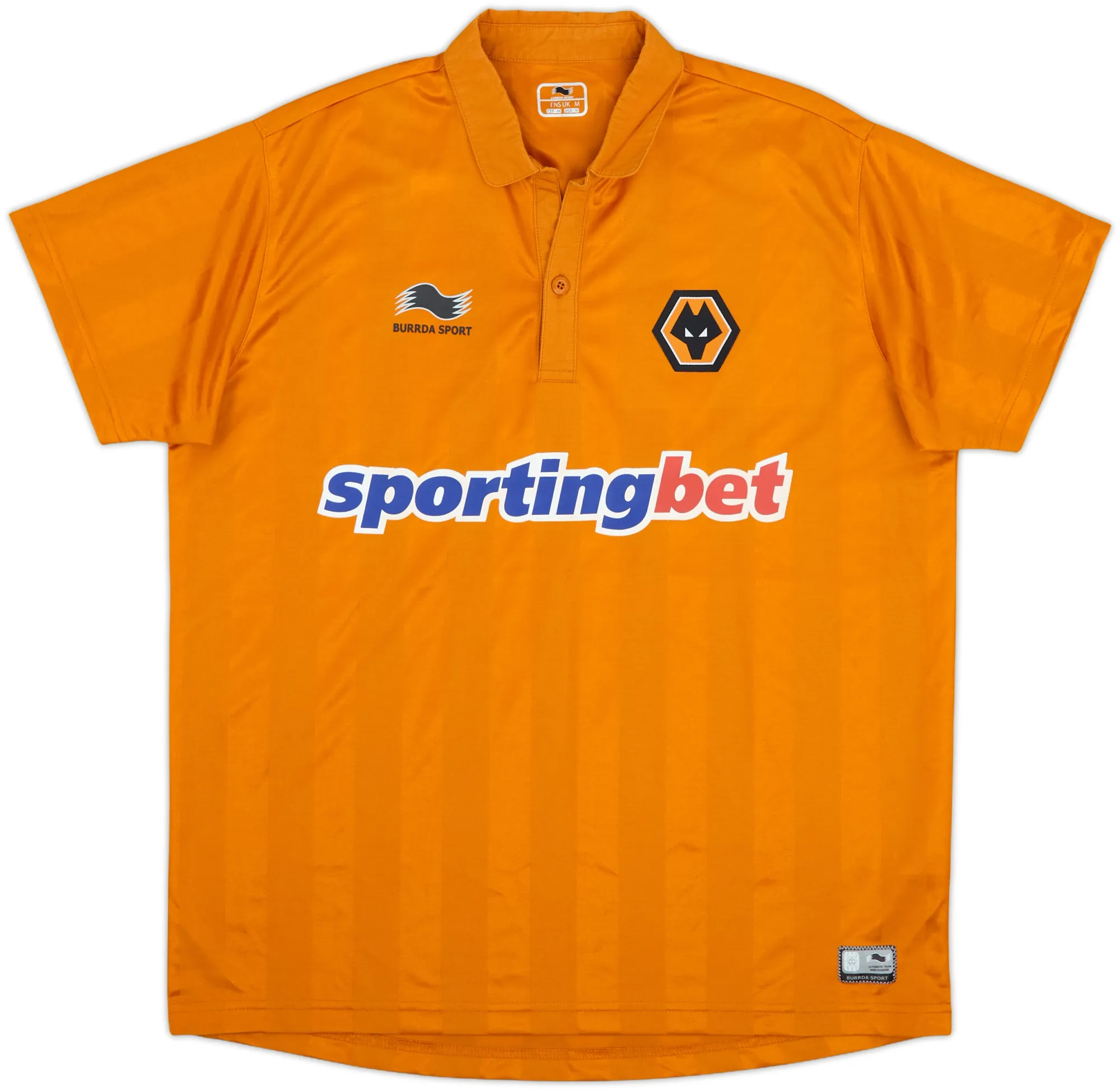 Burrda Wolverhampton Wanderers Mens SS Home Shirt 2012/13