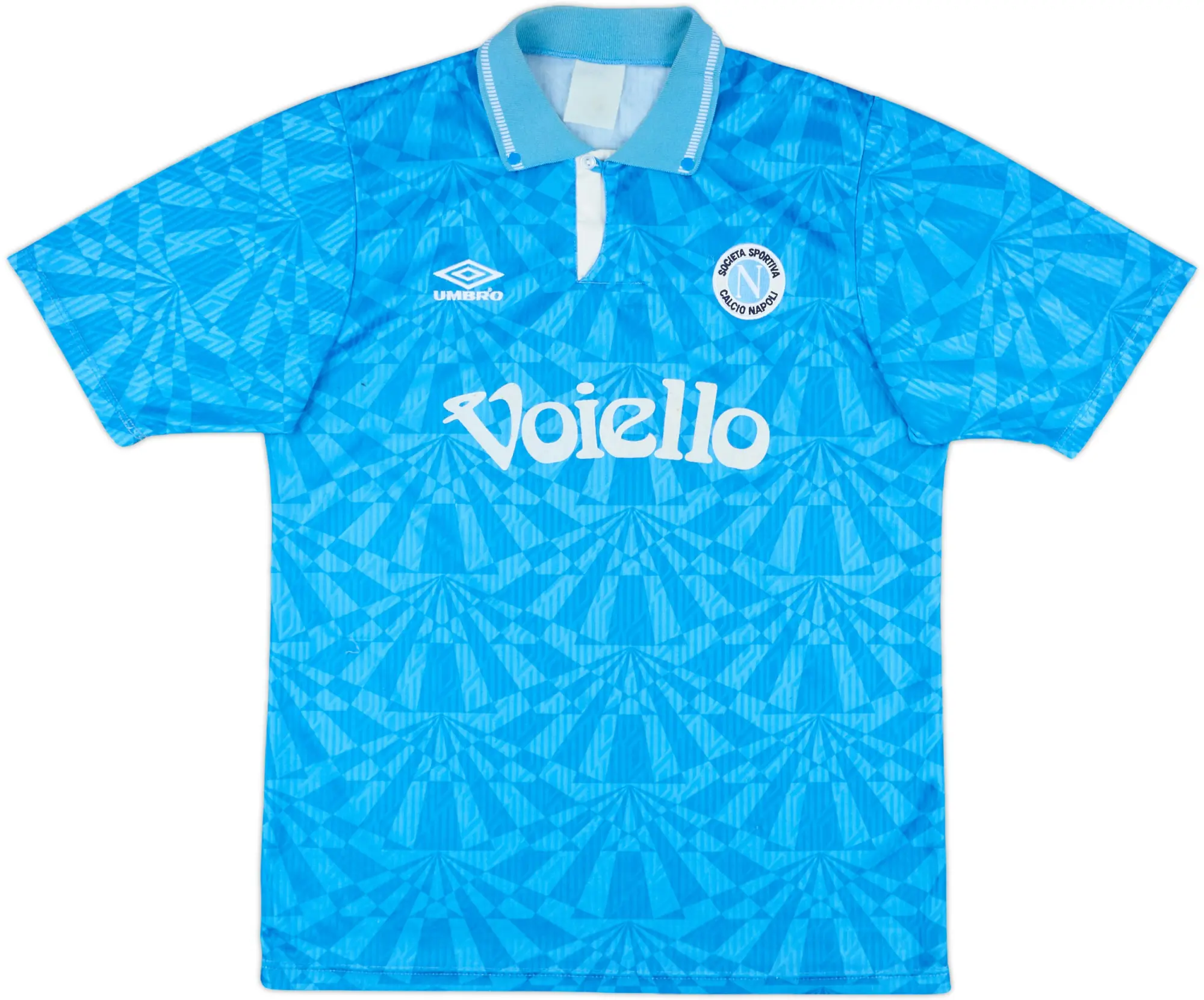 1991-93 Napoli Match Issue Home Shirt #14