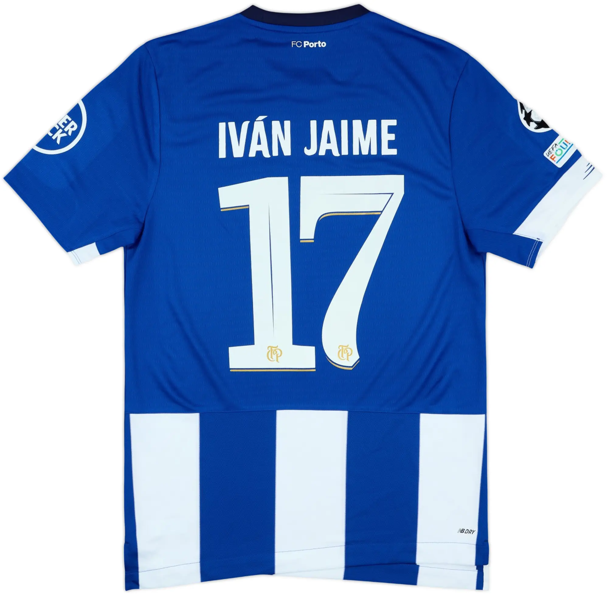 2023-24 Porto Match Issue Champions League Home Shirt Ivan Jaime #17