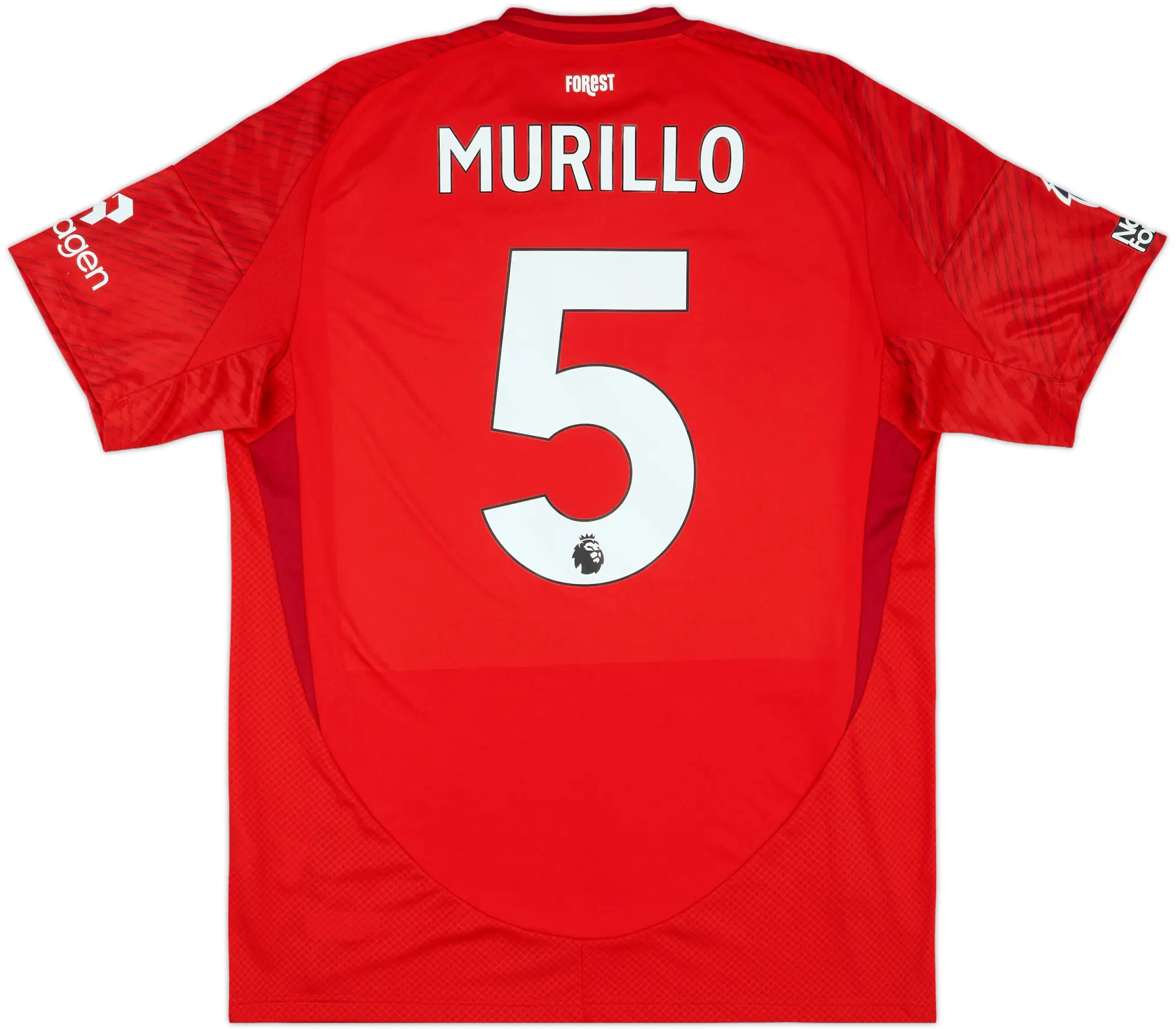 2024-25 Nottingham Forest Match Issue Home Shirt Murillo #5