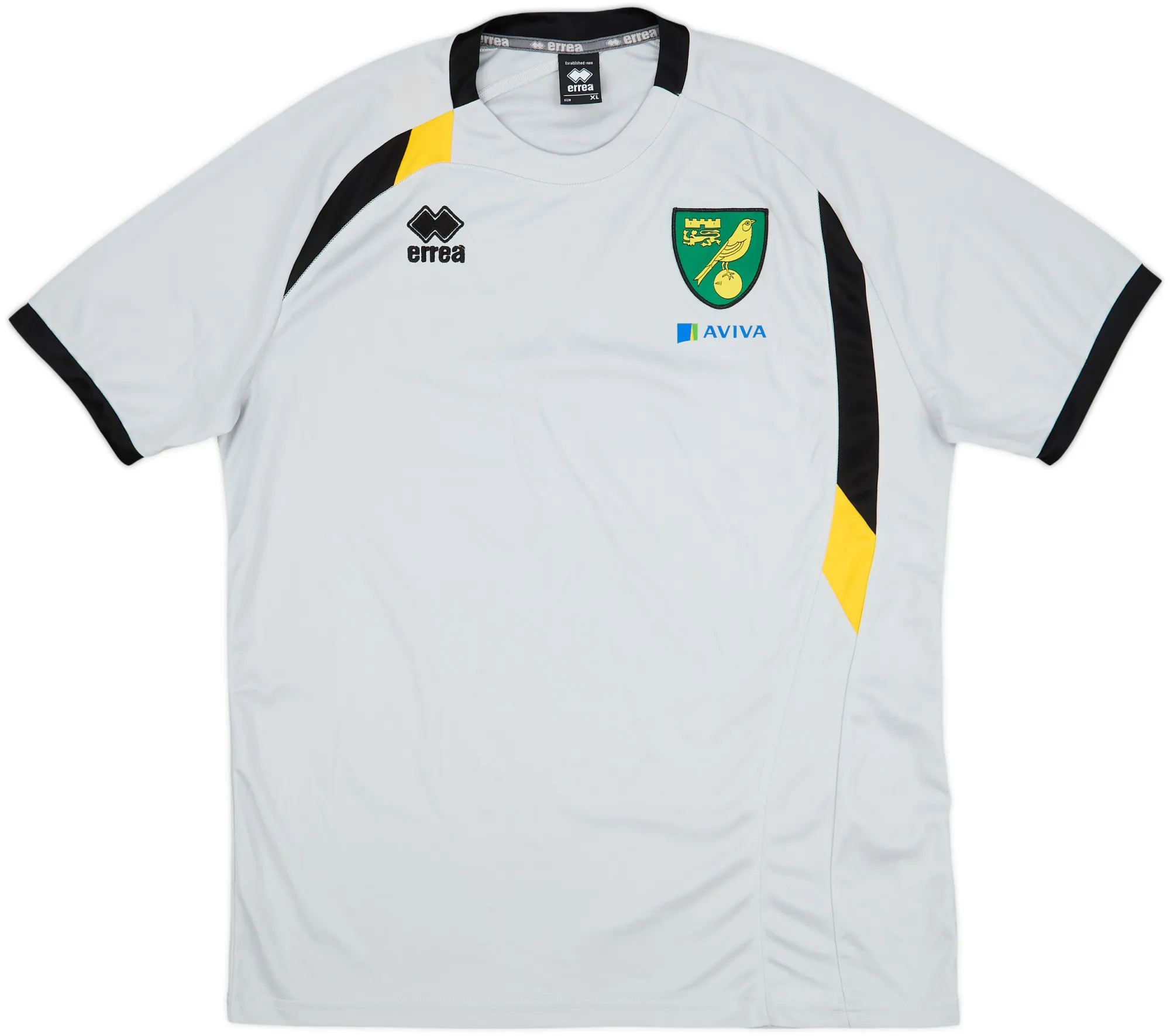 Errea Norwich City Mens SS Home Shirt 2015/16