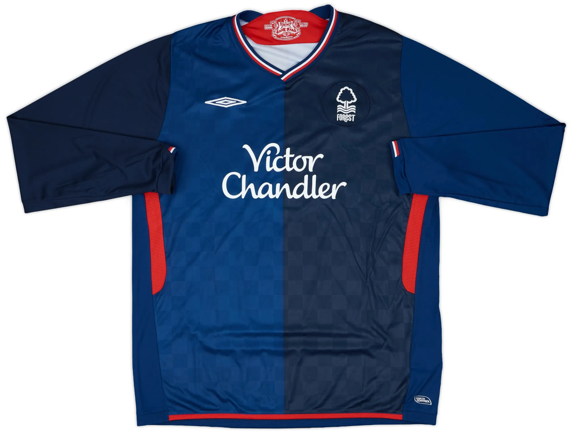 Umbro Nottingham Forest Mens LS Player Issue Away Shirt 2009/10