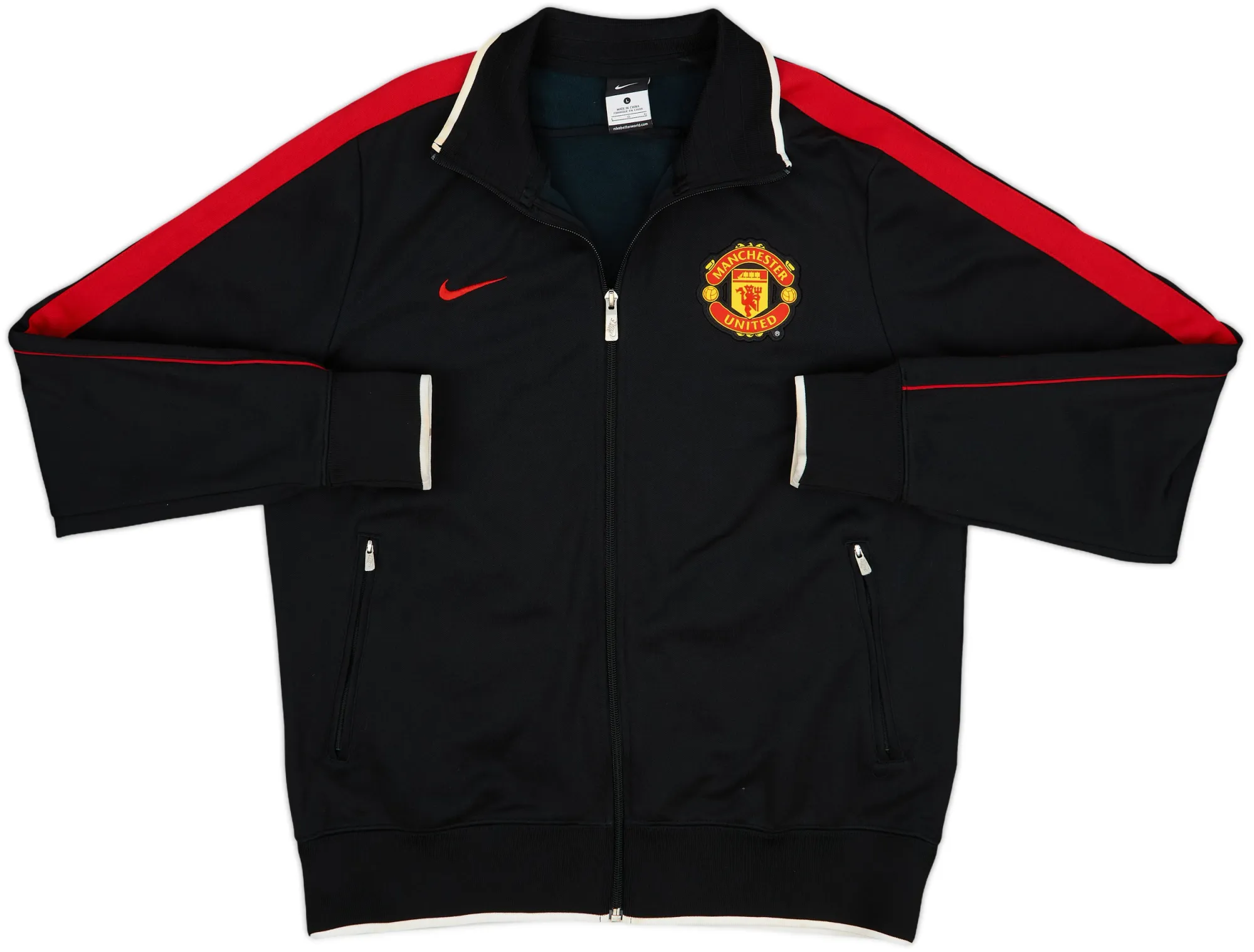2011-12 Manchester United Nike N98 Track Jacket - 10/10 - (L)