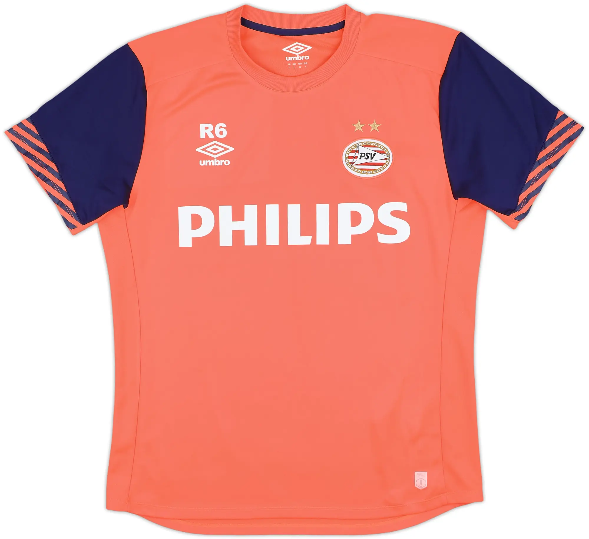 2015-16 PSV Reserve Player Issue Umbro Training Shirt #6 - 9/10 - (L)