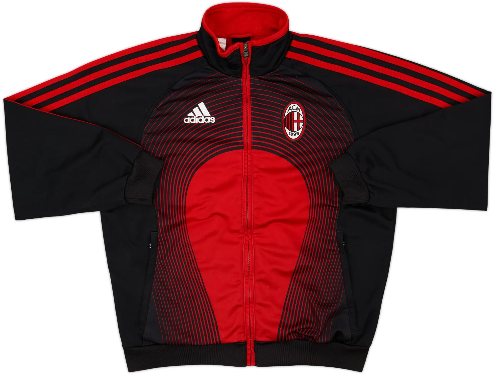 2006-07 AC Milan adidas Track Jacket - 8/10 - (L.Boys)