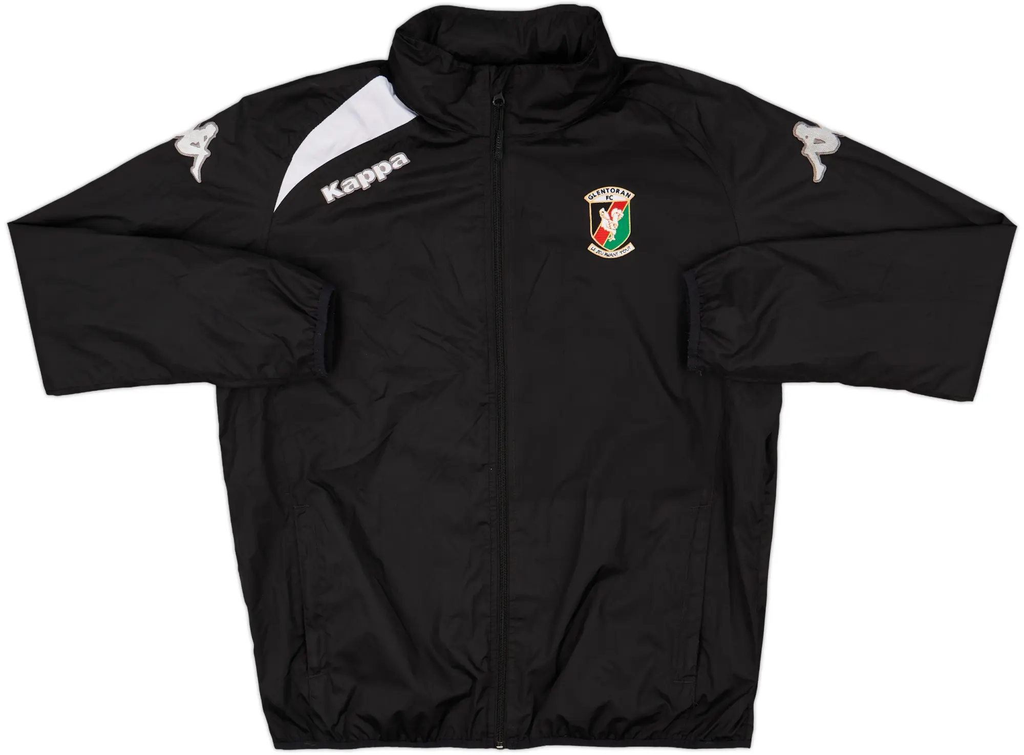 2015-16 Glentoran Kappa Hooded Rain Jacket - 10/10 - (M)