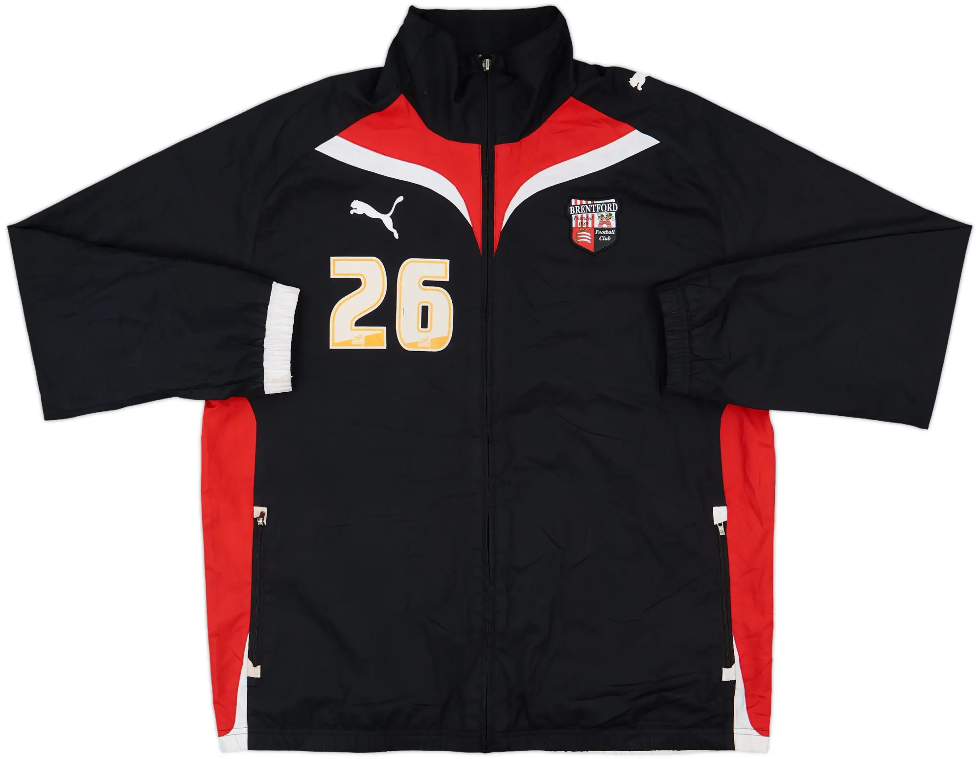 2009-10 Brentford Puma Player Issue Track Jacket #26 - 7/10 - (M)