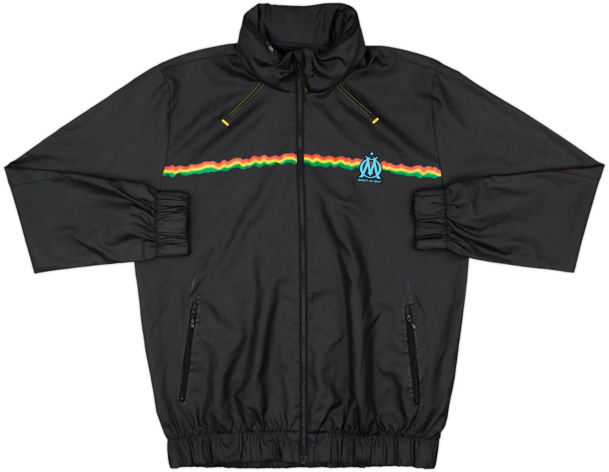 2010-11 Marseille adidas Hooded Track Jacket - 9/10 - (XL)