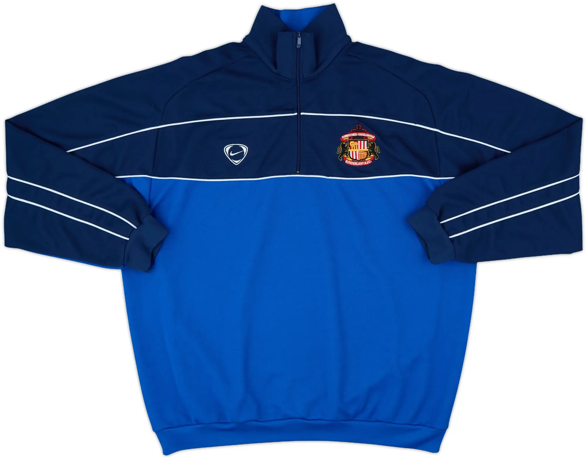 2000-01 Sunderland Nike 1/4 Zip Track Jacket - 10/10 - (XL)