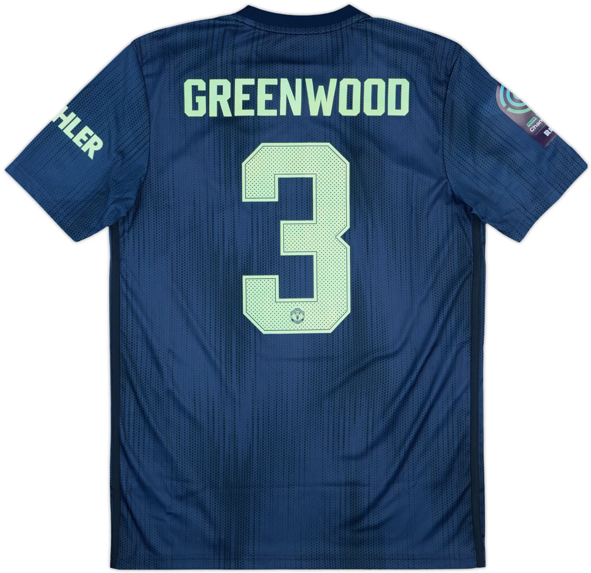 2018-19 Manchester United Women Third Shirt Greenwood #3 - 8/10 - (M)
