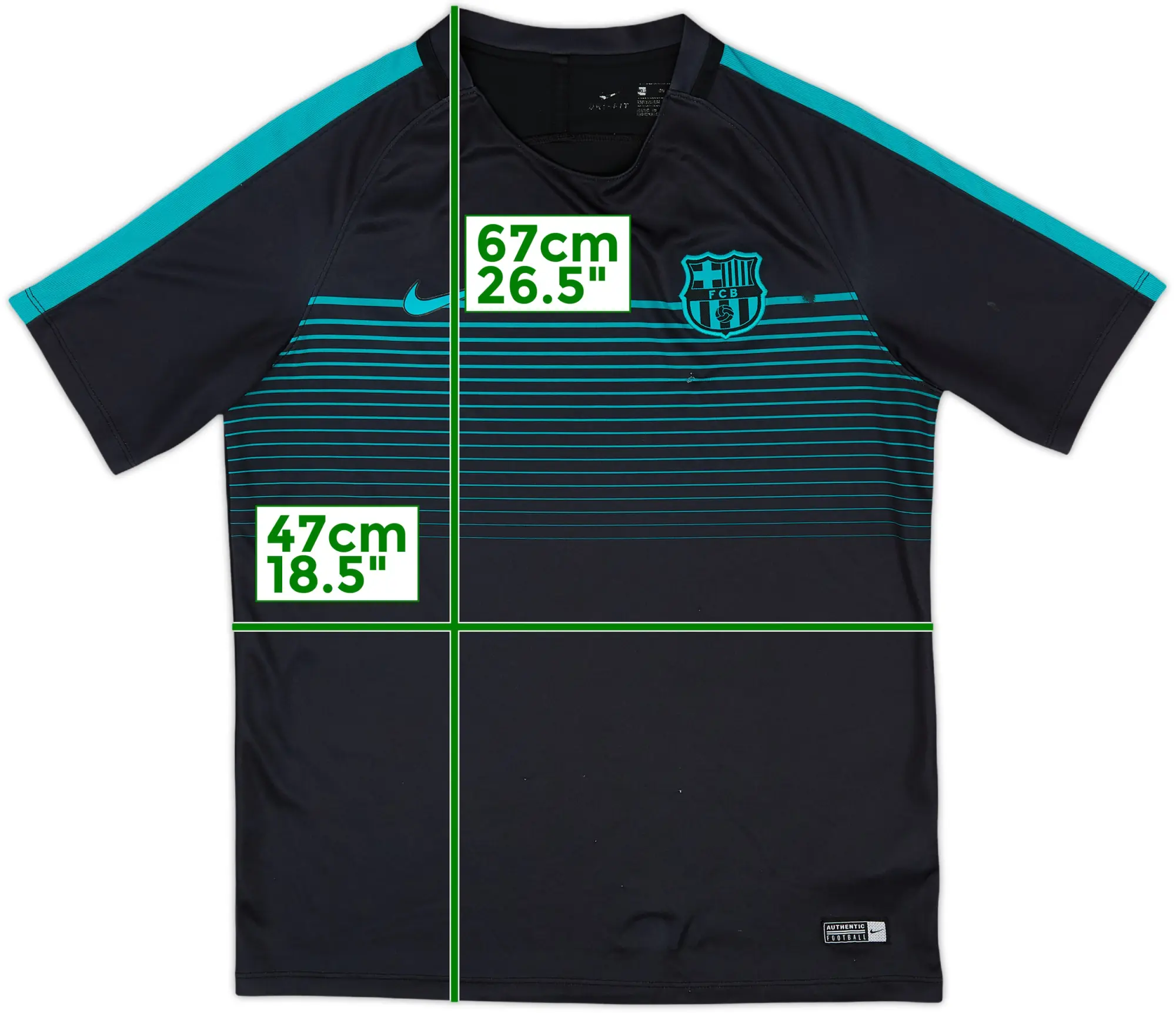 Nike Barcelona Boys SS Home Shirt 2016/17