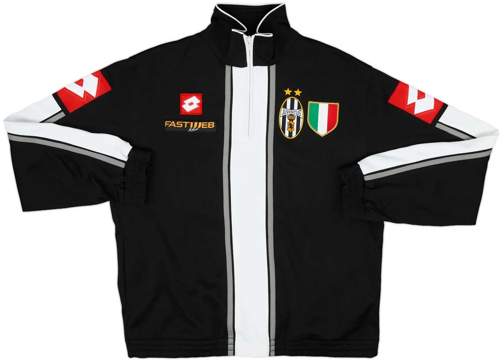 2001-02 Juventus Lotto 1/4 Zip Drill Top - 9/10 - (S)