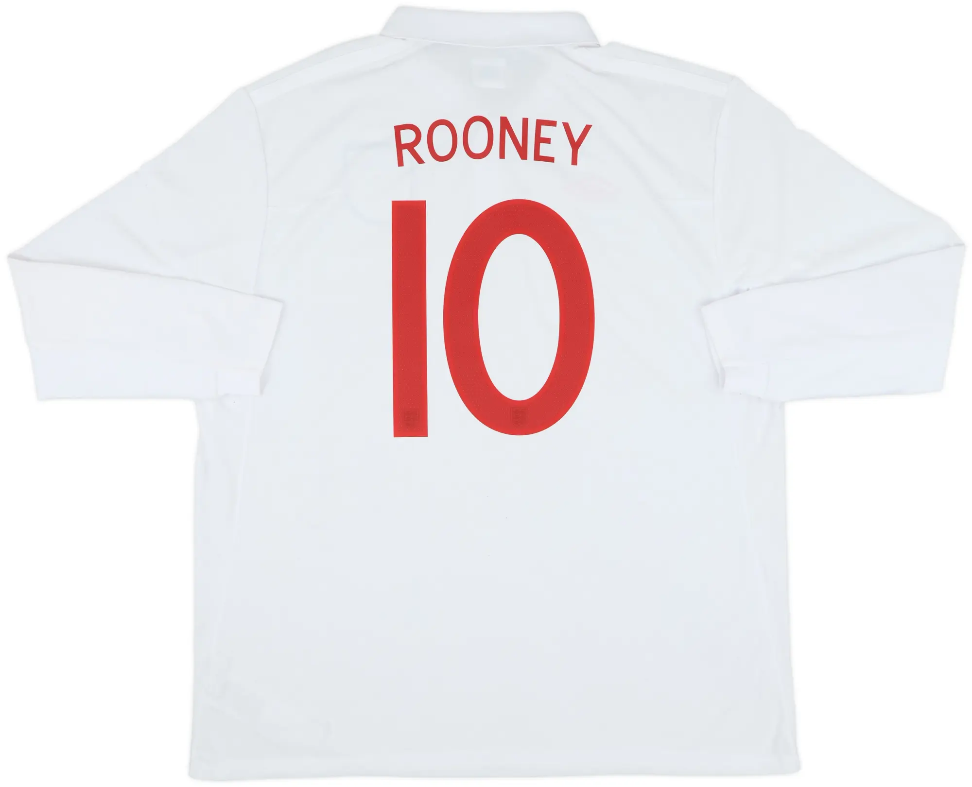 2009-10 England Home L/S Shirt Rooney #10 (XXL)